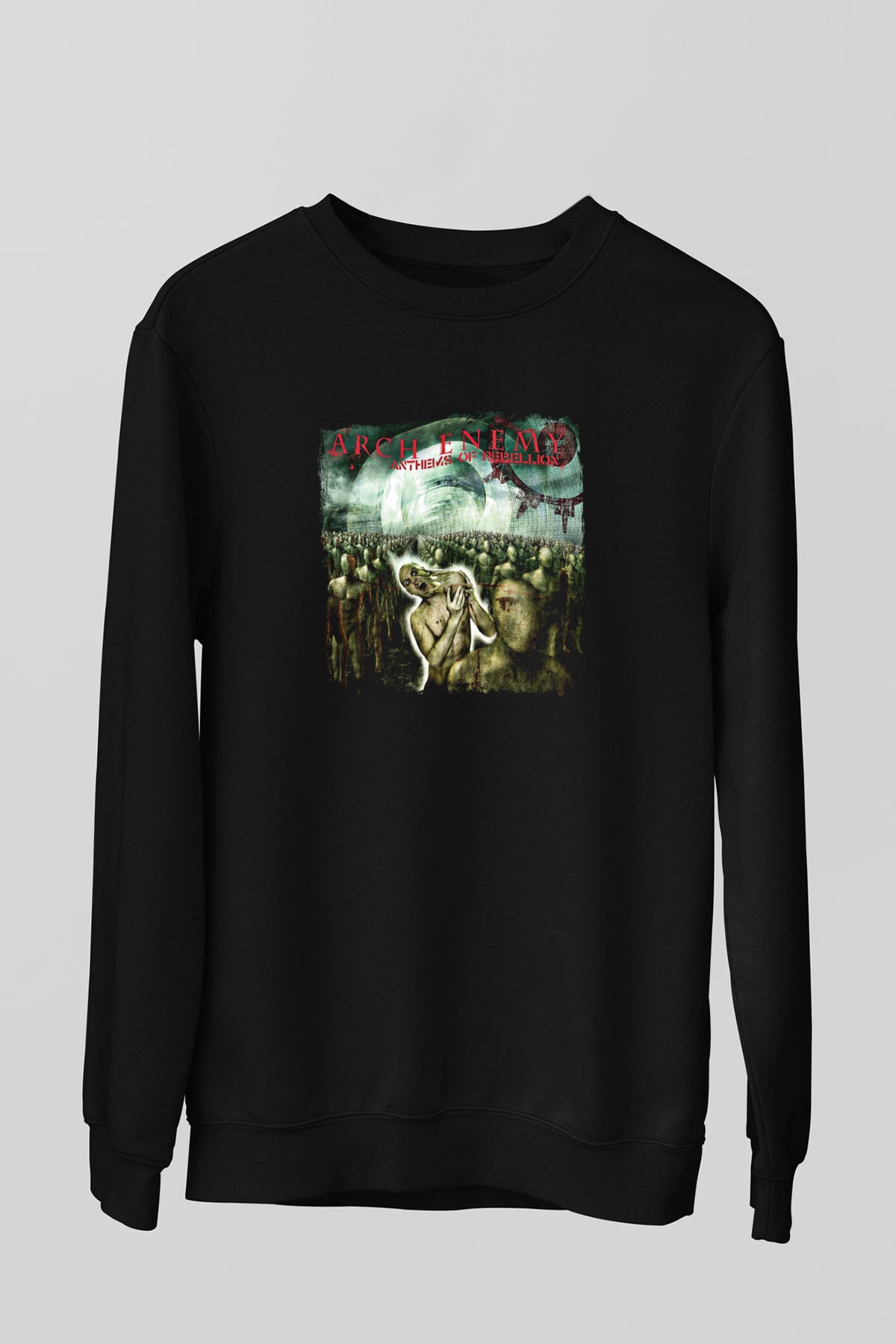 Arch Enemy Baskılı Unisex Siyah Sweatshirt