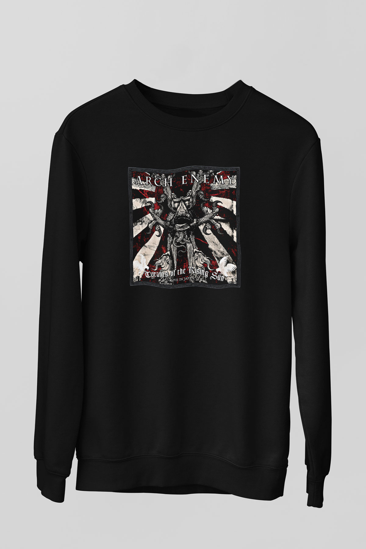 Arch Enemy Baskılı Unisex Siyah Sweatshirt