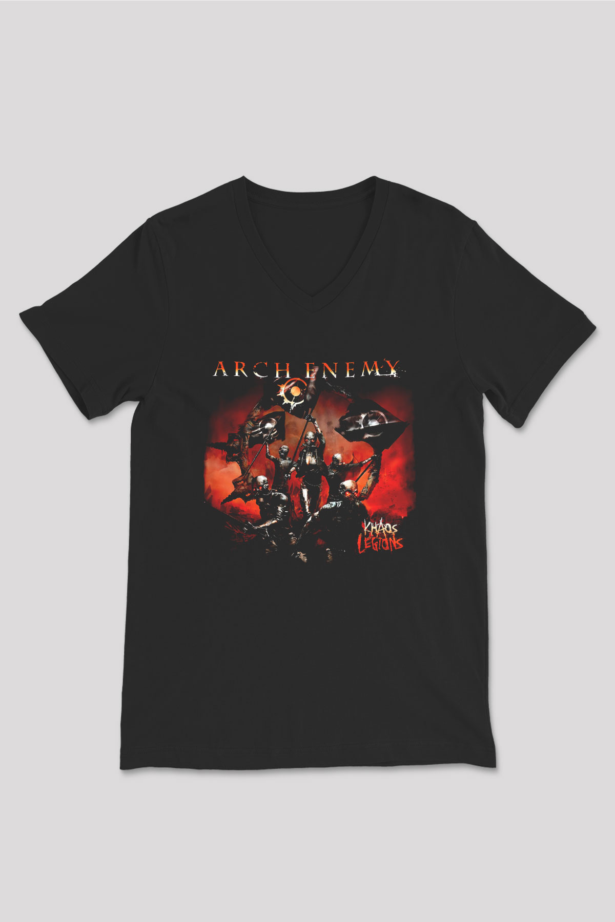 Arch Enemy Siyah Unisex V Yaka Tişört T-Shirt