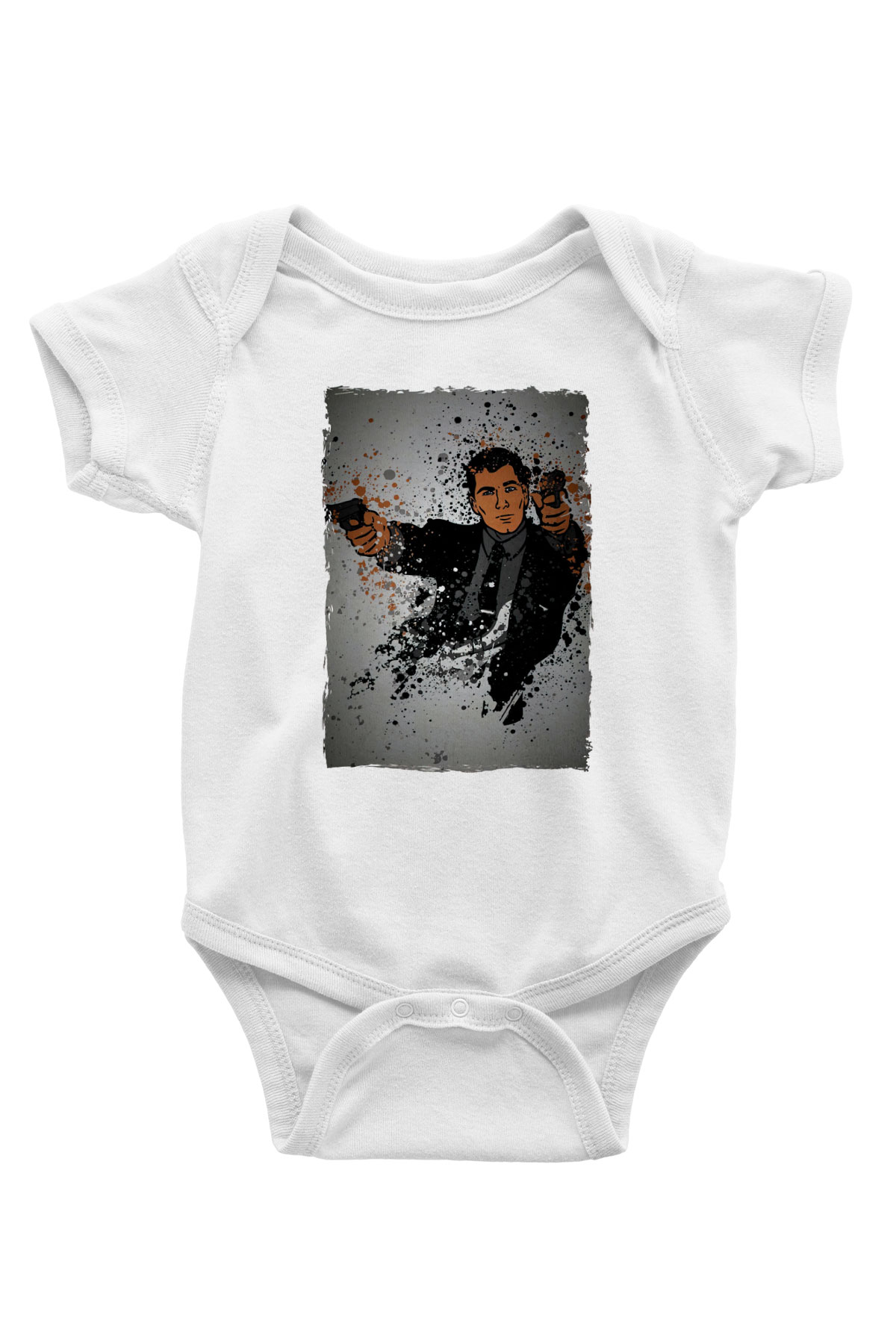 Archer Beyaz Bebek Body - Zıbın