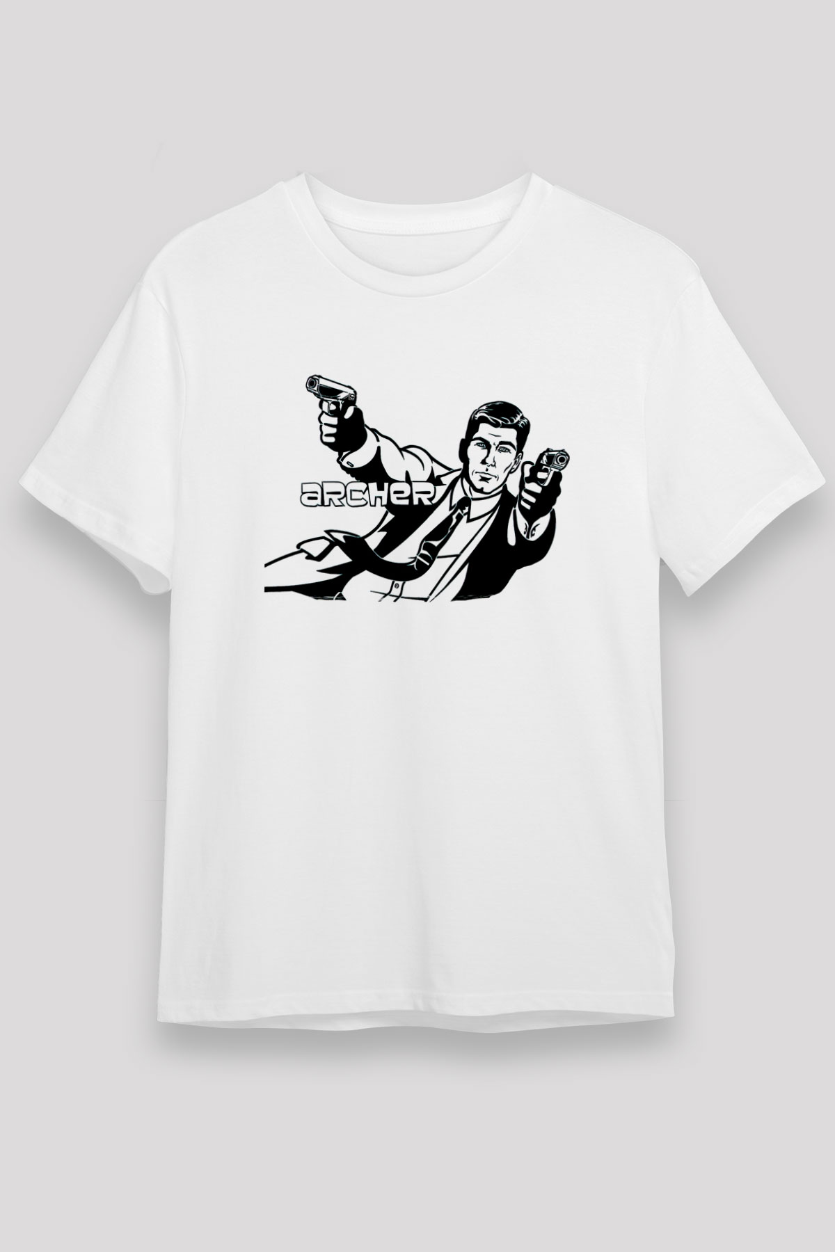 Archer Beyaz Unisex Tişört T-Shirt