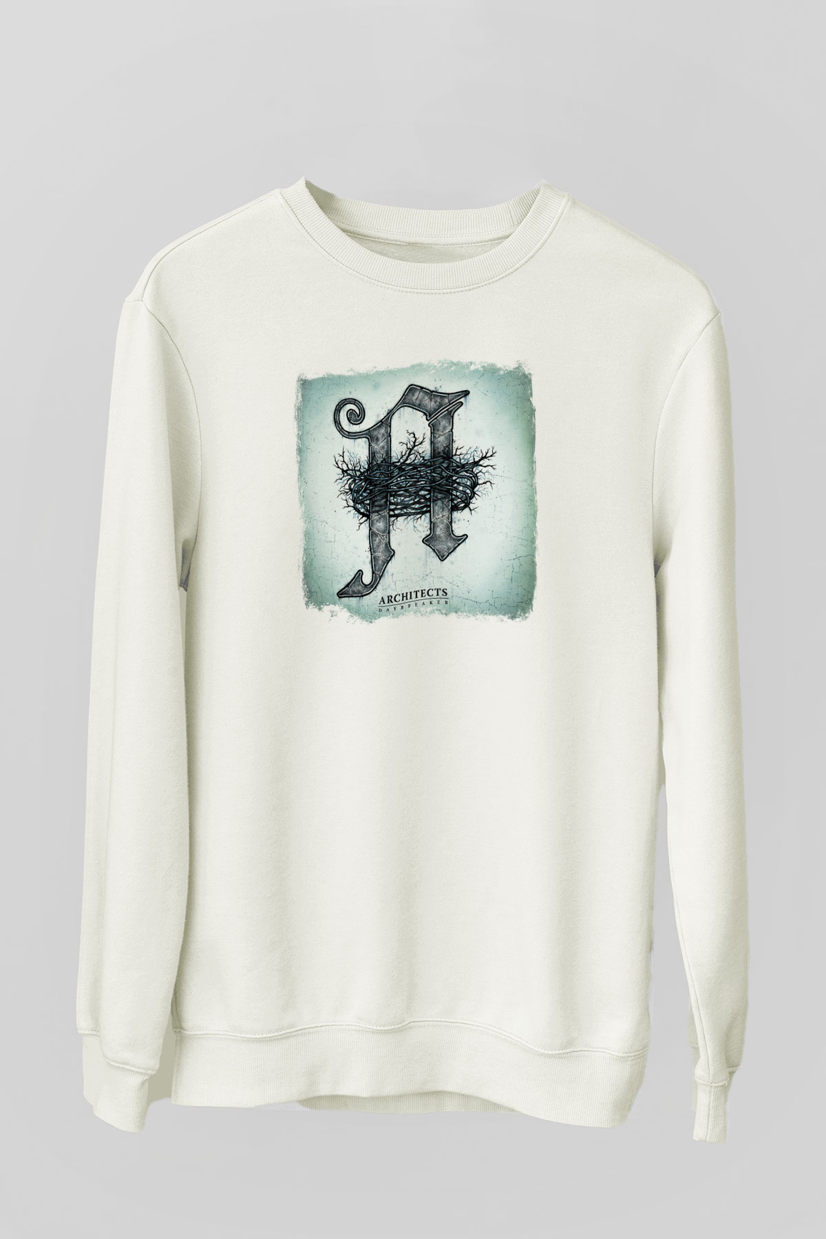 Architects Baskılı Unisex Beyaz Sweatshirt