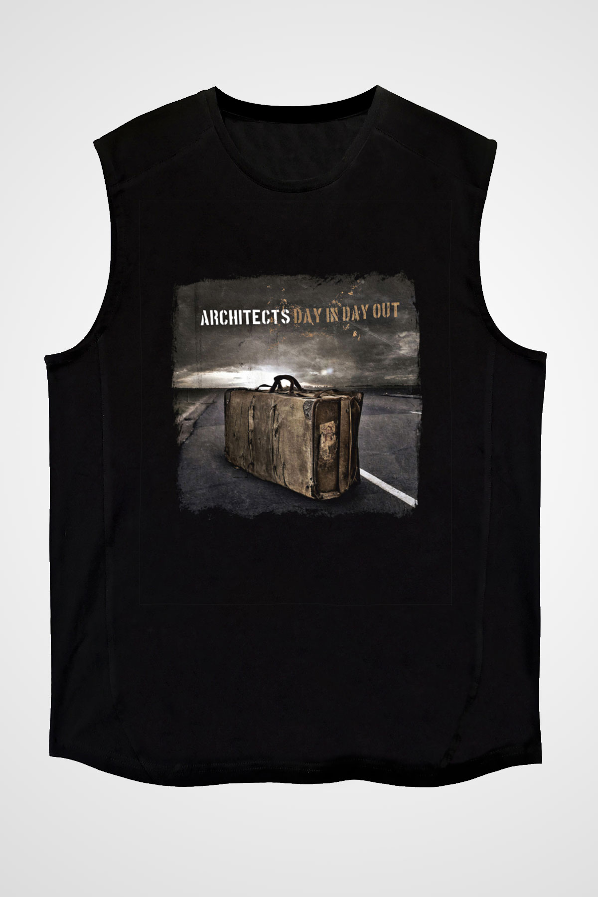 Architects Baskılı Unisex Siyah Kolsuz Tişört