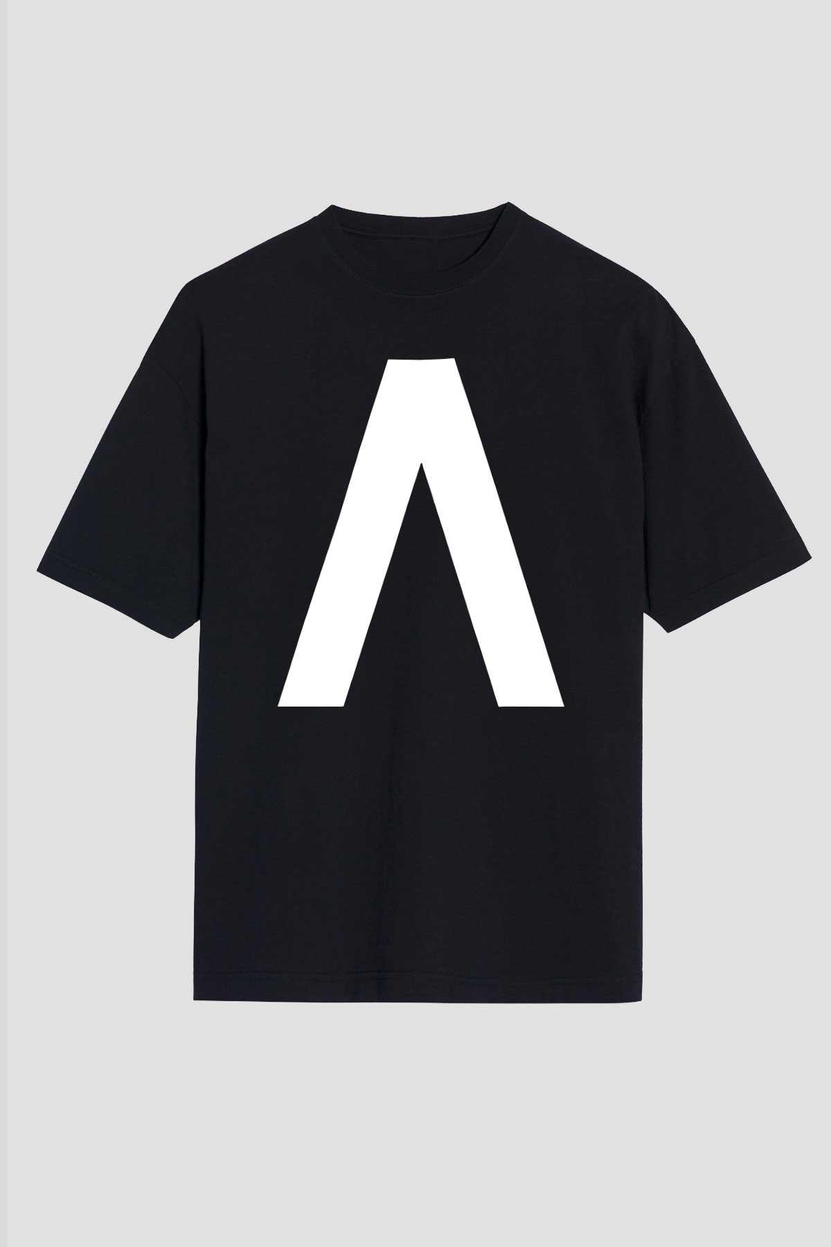 Archive Baskılı Unisex Siyah Oversize Tişört - Tshirt