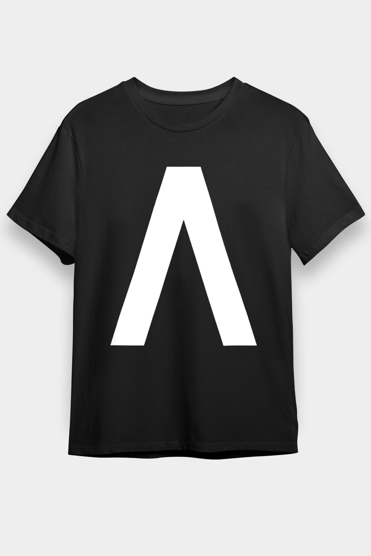 Archive Baskılı Unisex Siyah Tişört - Tshirt