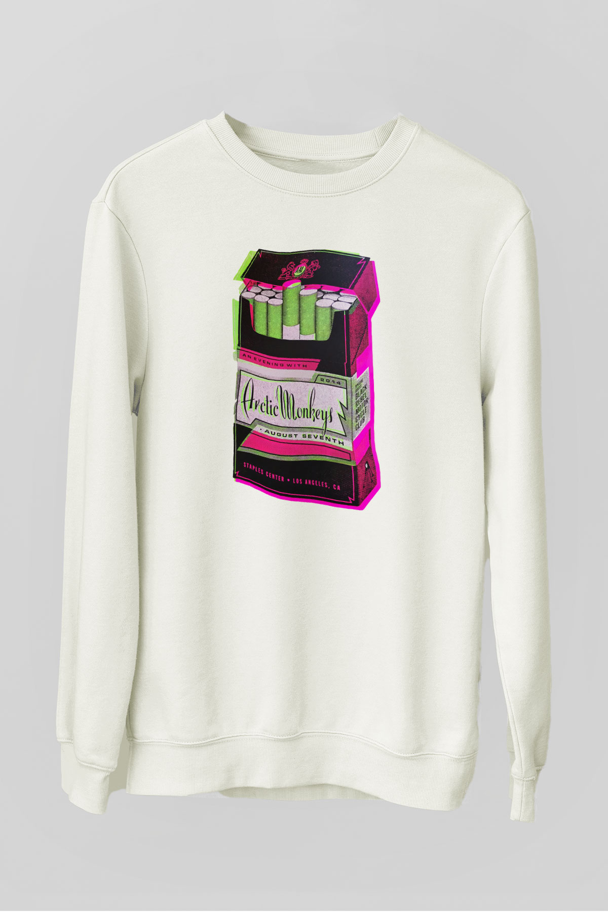 Arctic Monkeys August Seventh Beyaz Unisex Sweatshirt