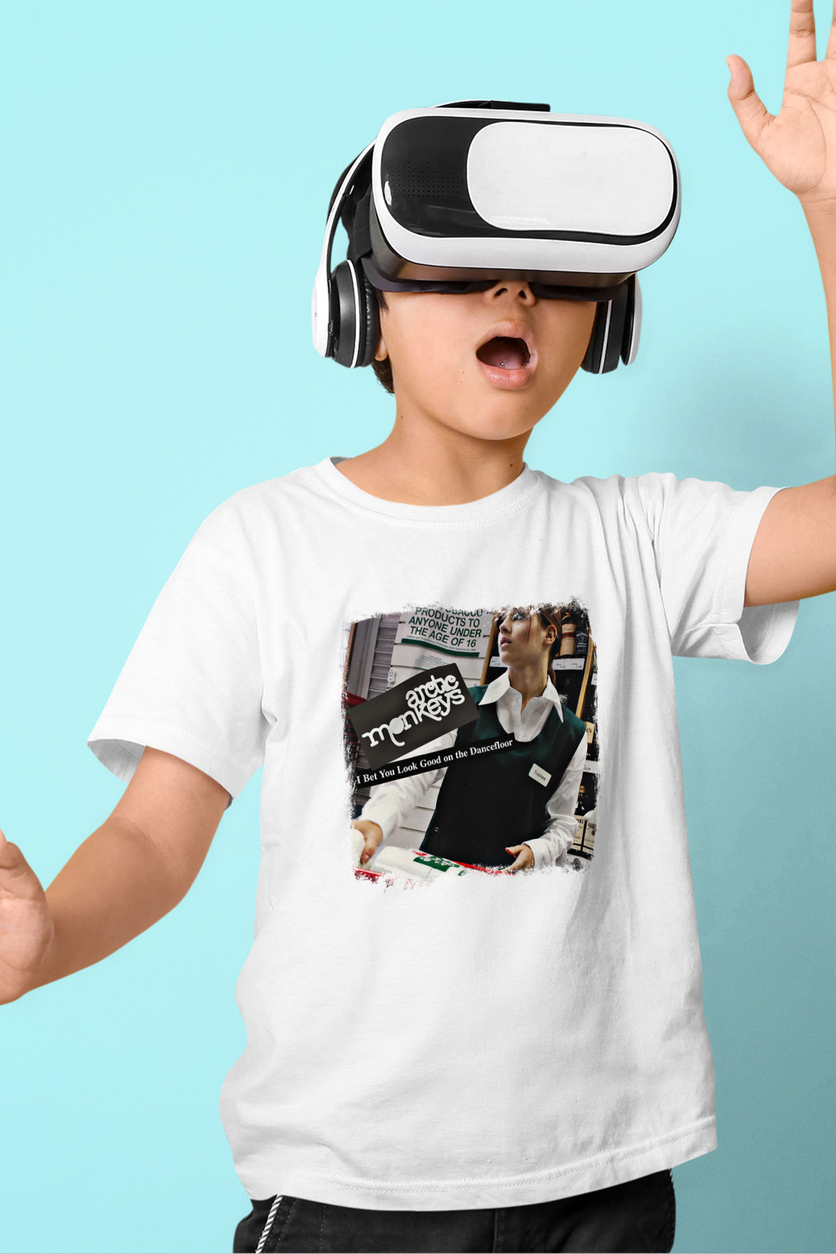 Arctic Monkeys Baskılı Unisex Beyaz Çocuk Tişört