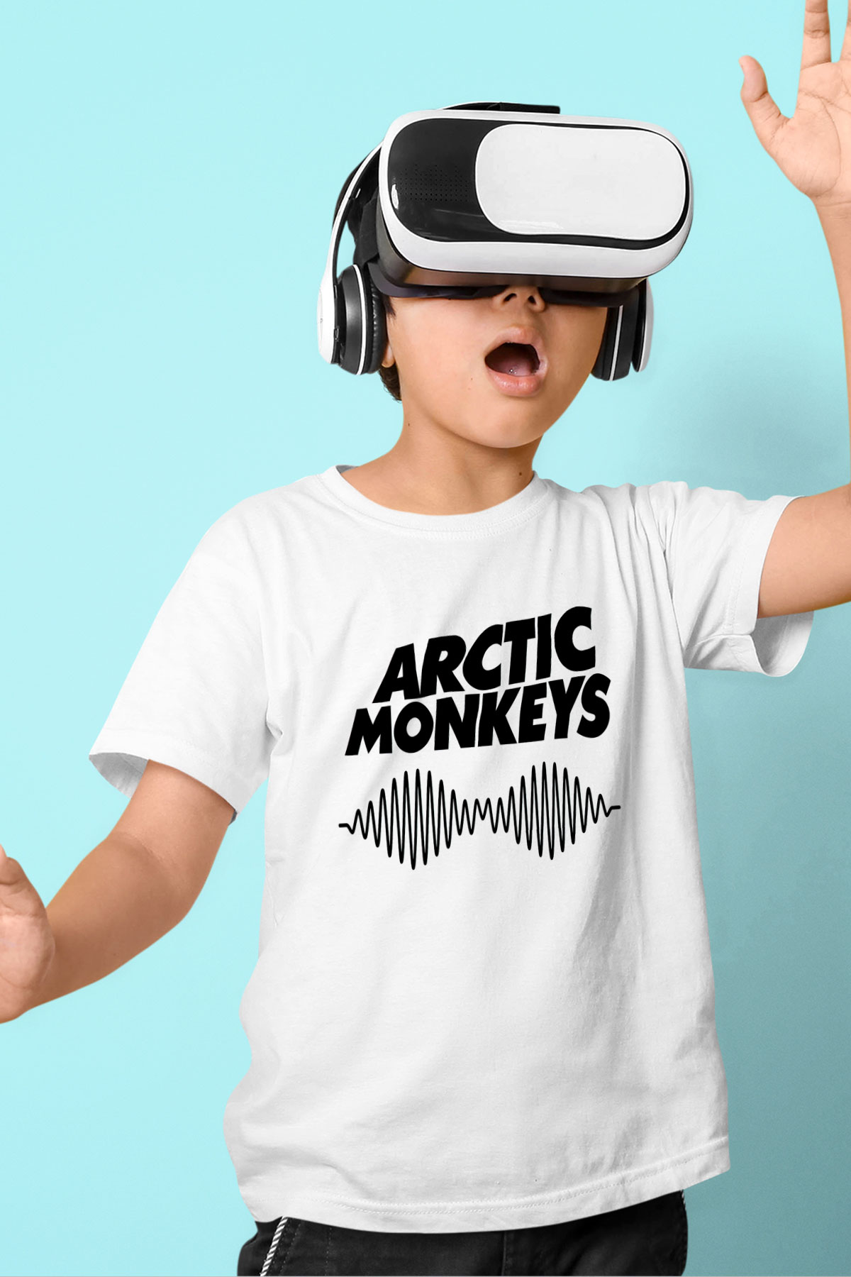 Arctic Monkeys Beyaz Unisex Çocuk Tişört