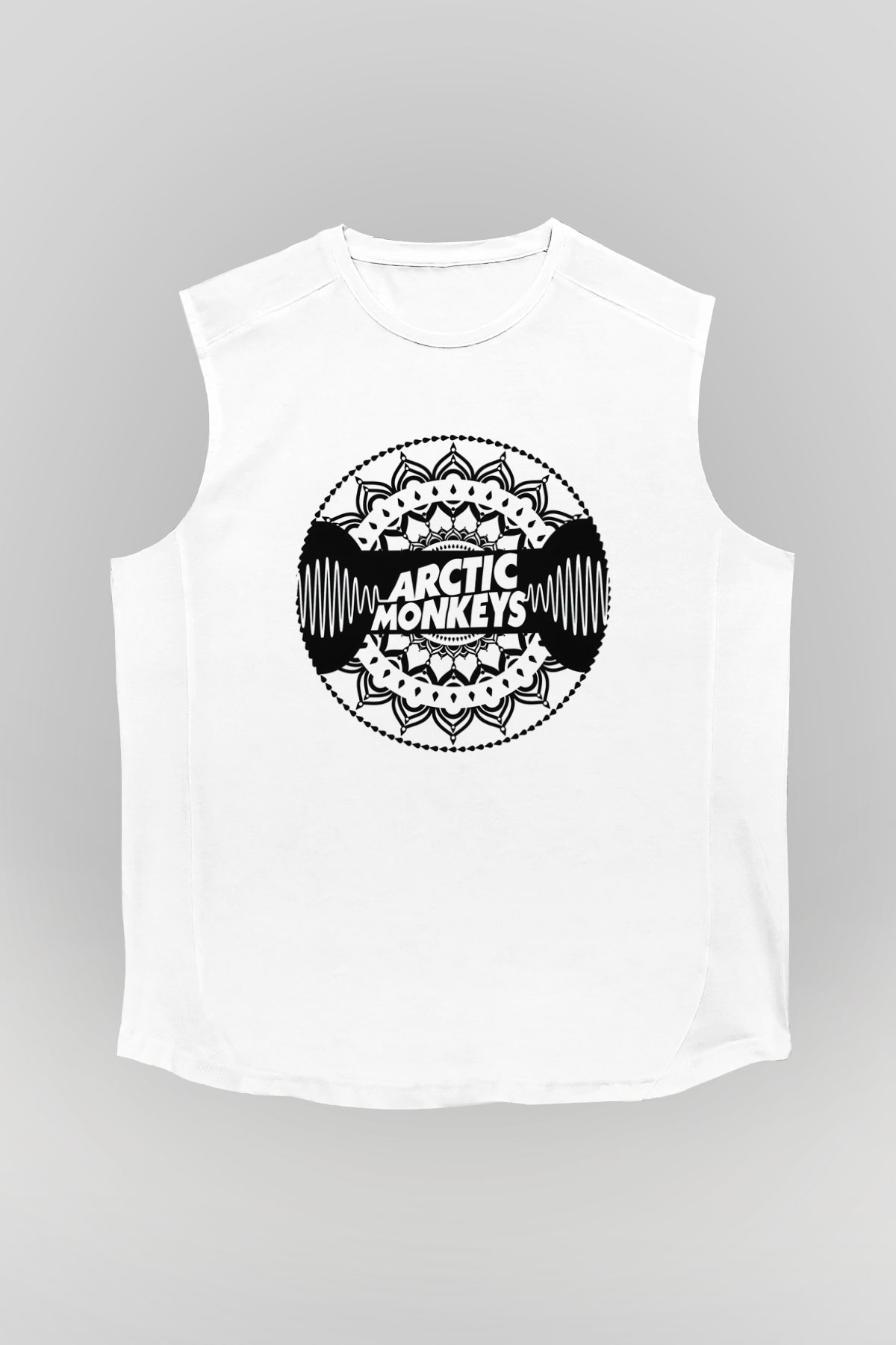 Arctic Monkeys Beyaz Unisex Kolsuz Tişört
