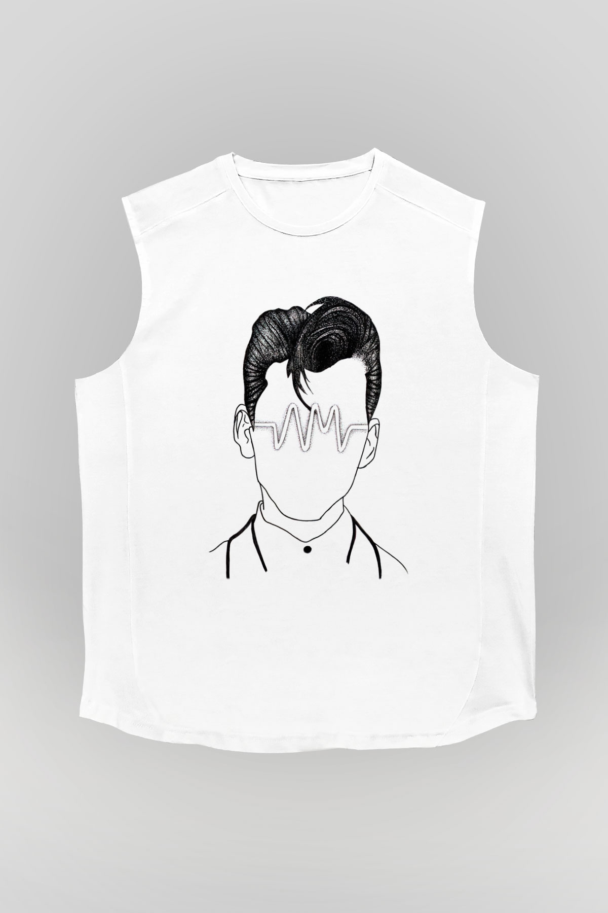 Arctic Monkeys Beyaz Unisex Kolsuz Tişört