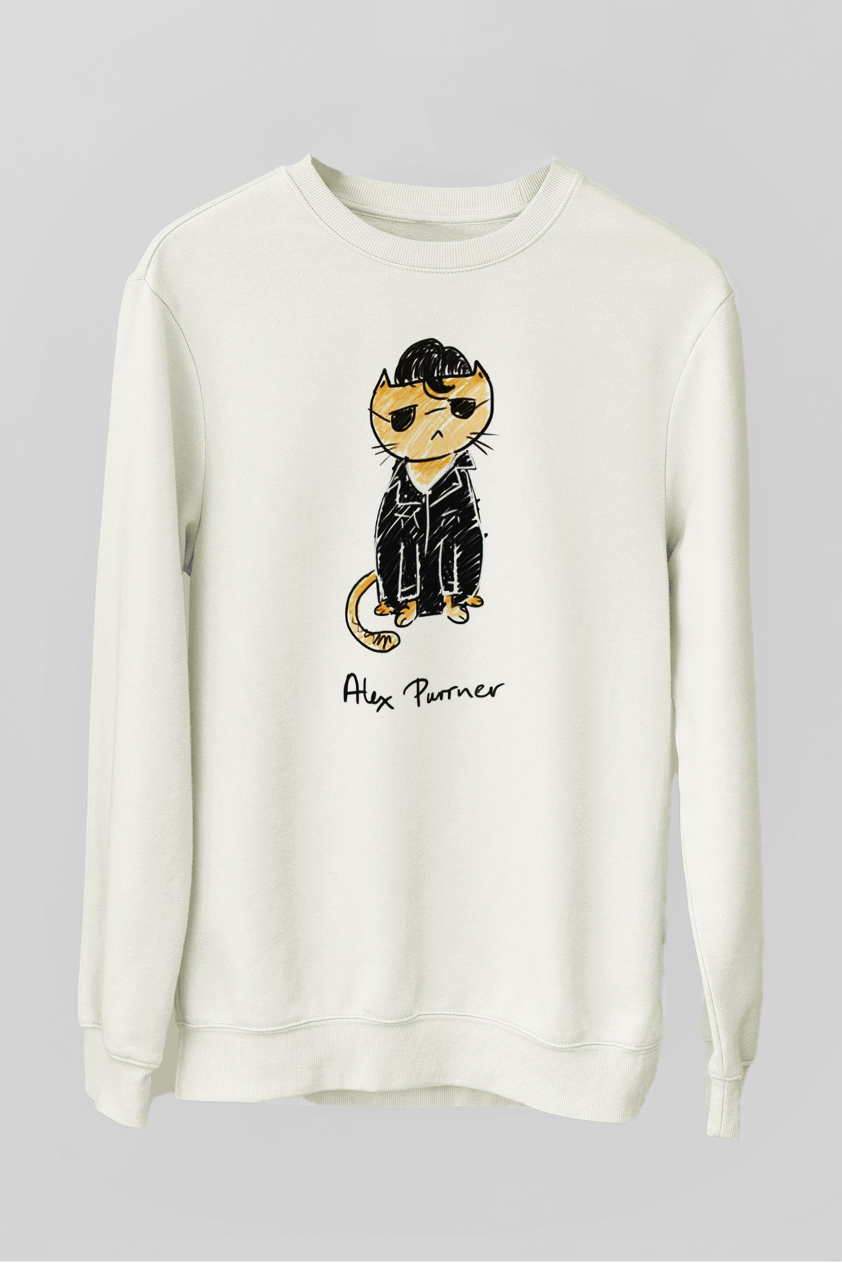 Arctic Monkeys Beyaz Unisex Sweatshirt