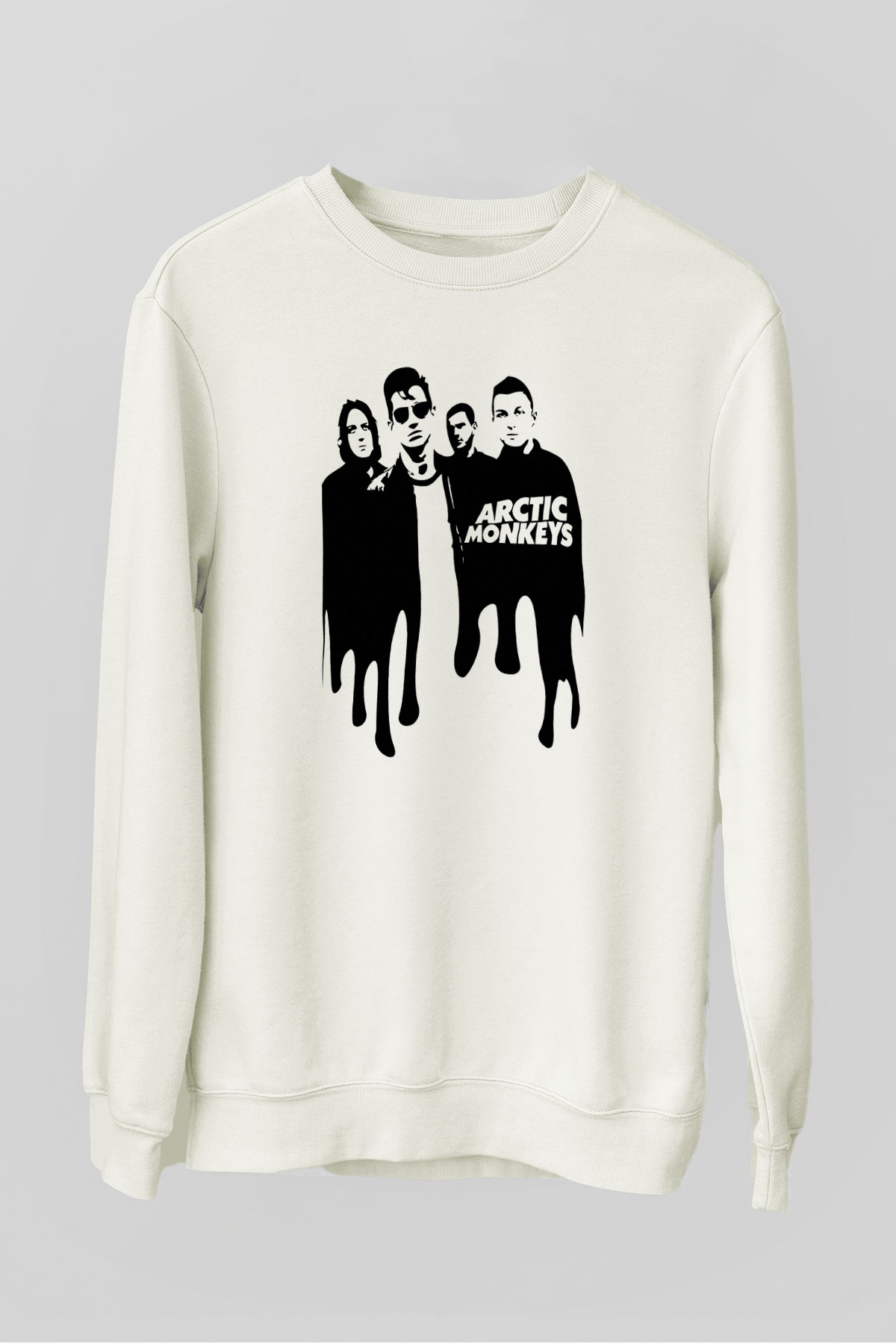 Arctic Monkeys Beyaz Unisex Sweatshirt