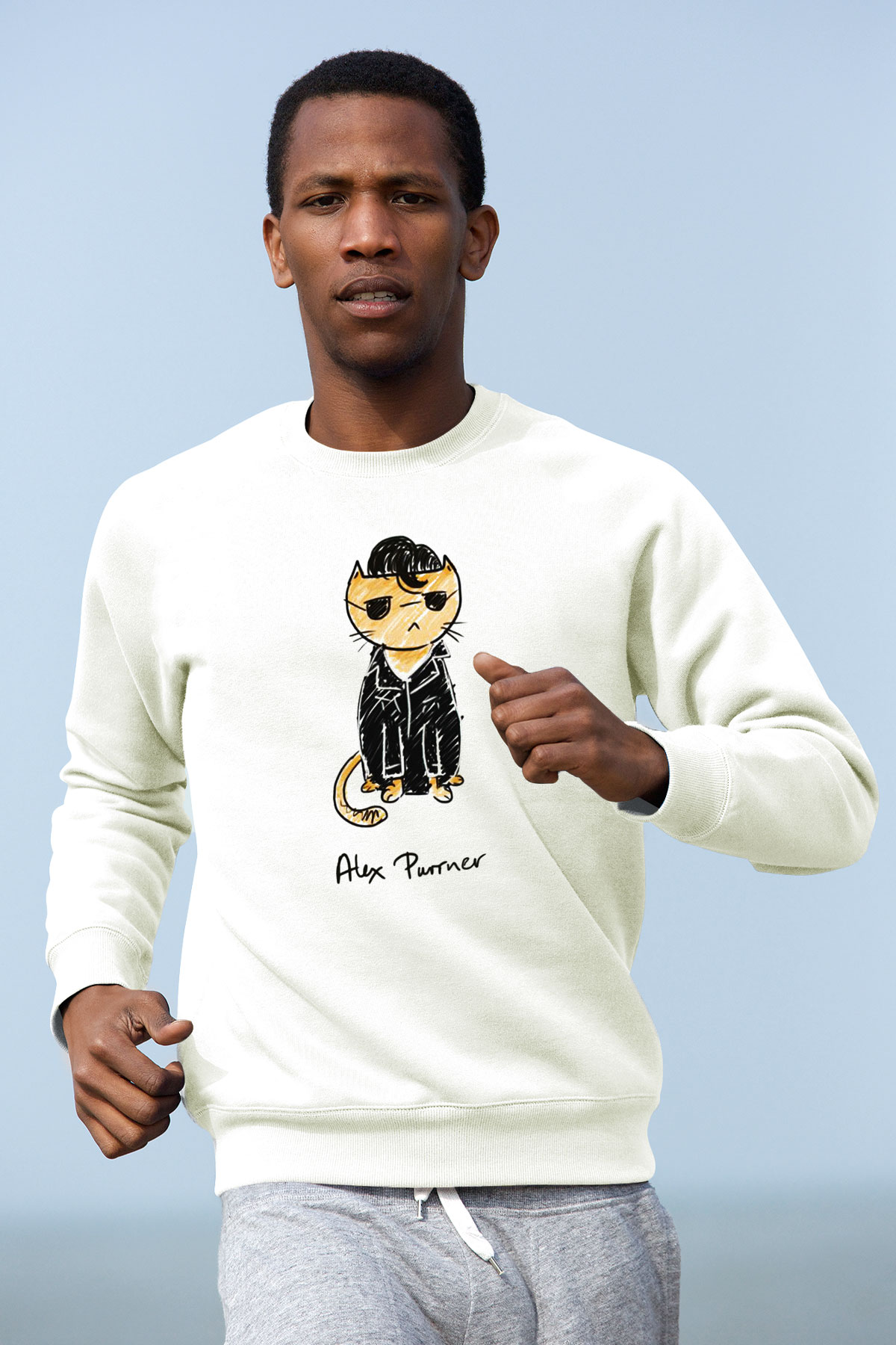 Arctic Monkeys Beyaz Unisex Sweatshirt