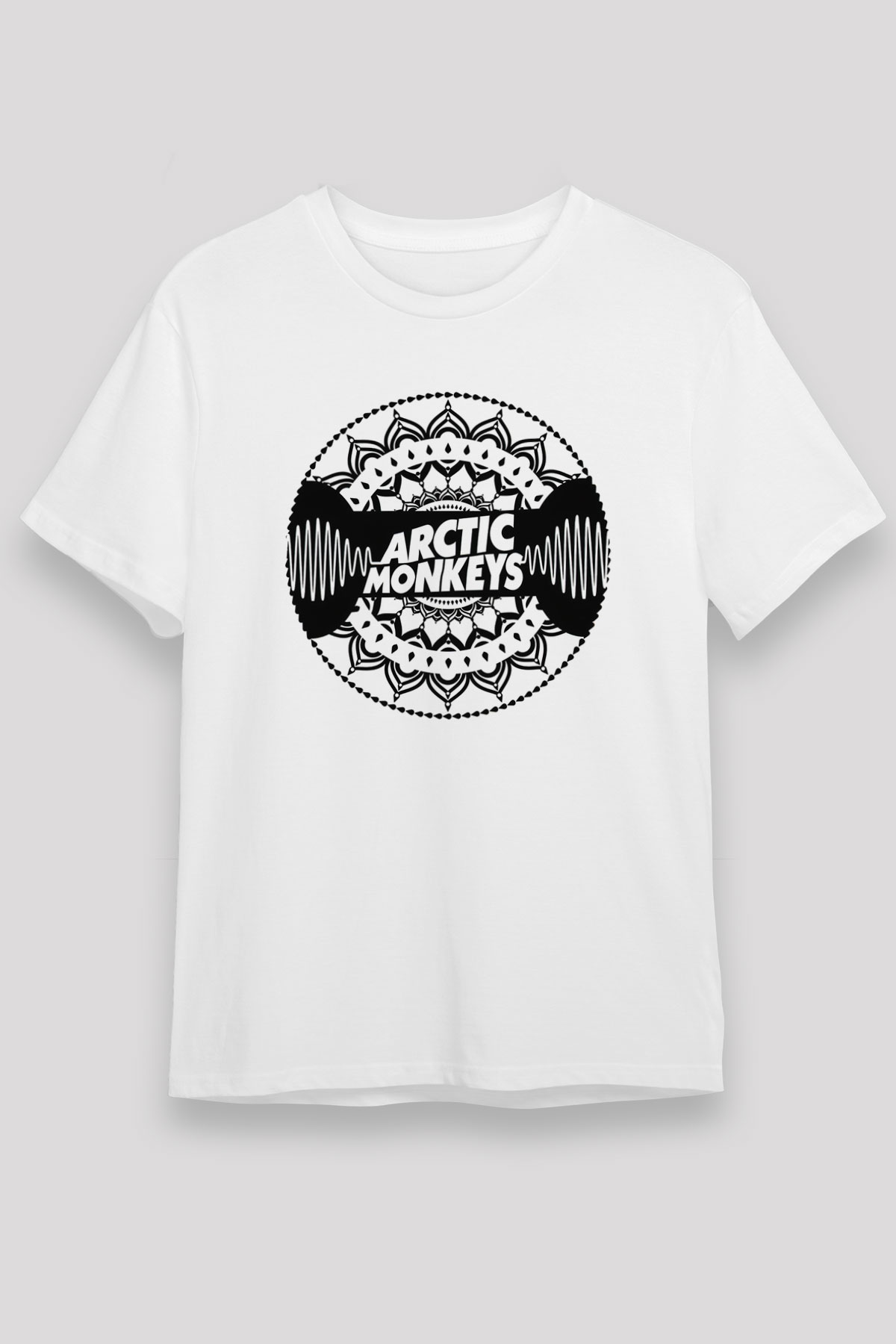 Arctic Monkeys Beyaz Unisex Tişört T-Shirt - TişörtFabrikası