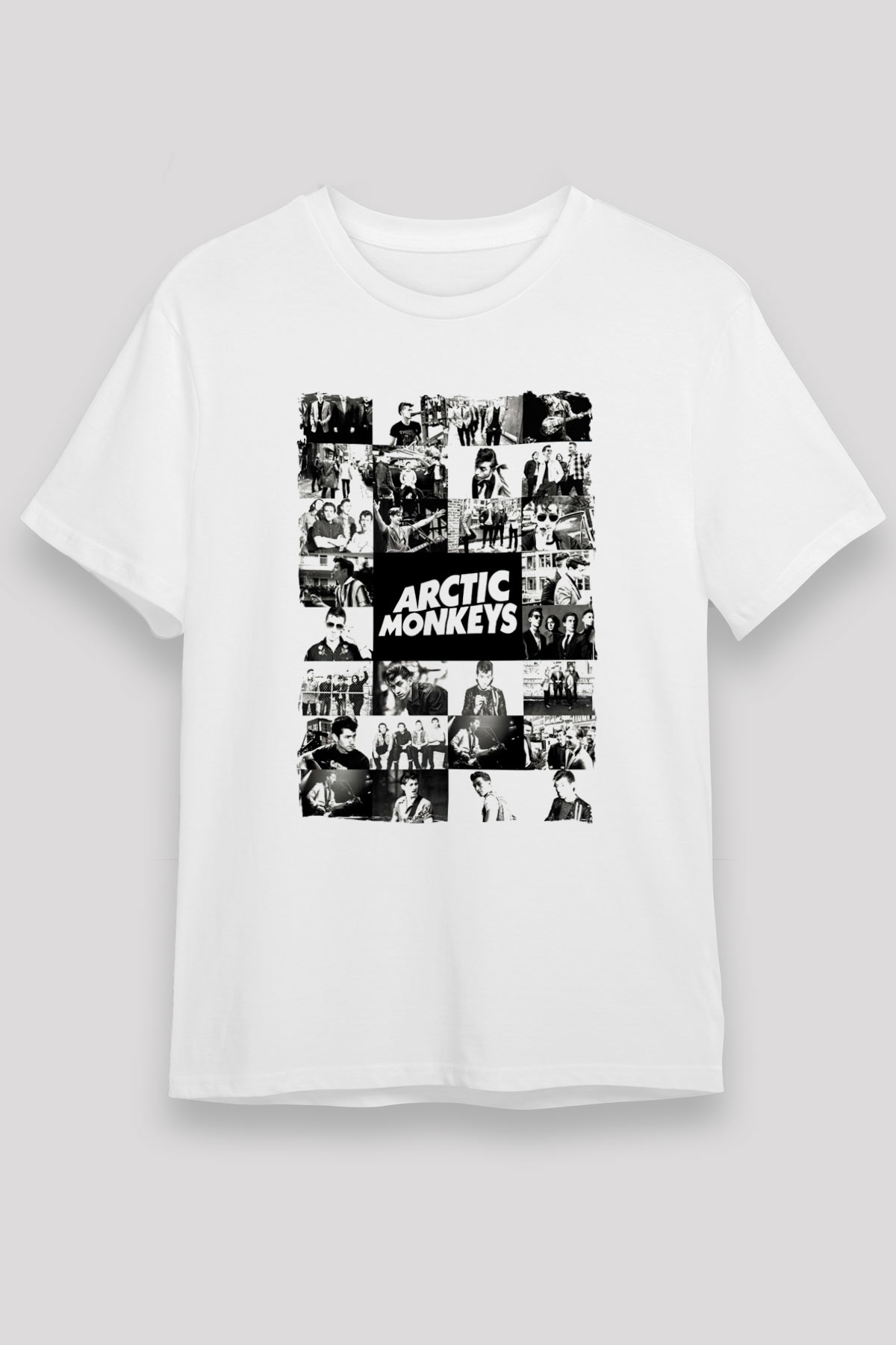 Arctic Monkeys Beyaz Unisex Tişört T-Shirt - TişörtFabrikası