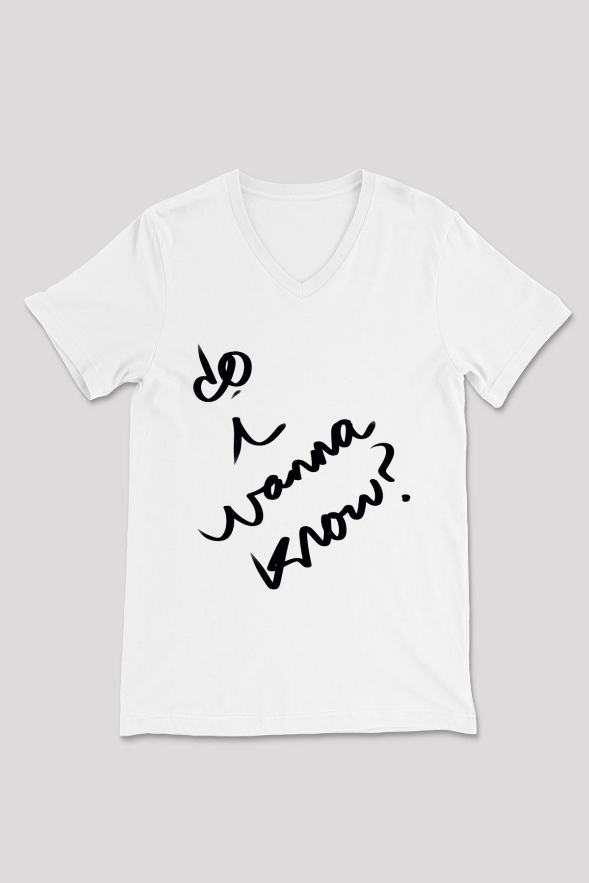 Arctic Monkeys Beyaz Unisex V Yaka Tişört