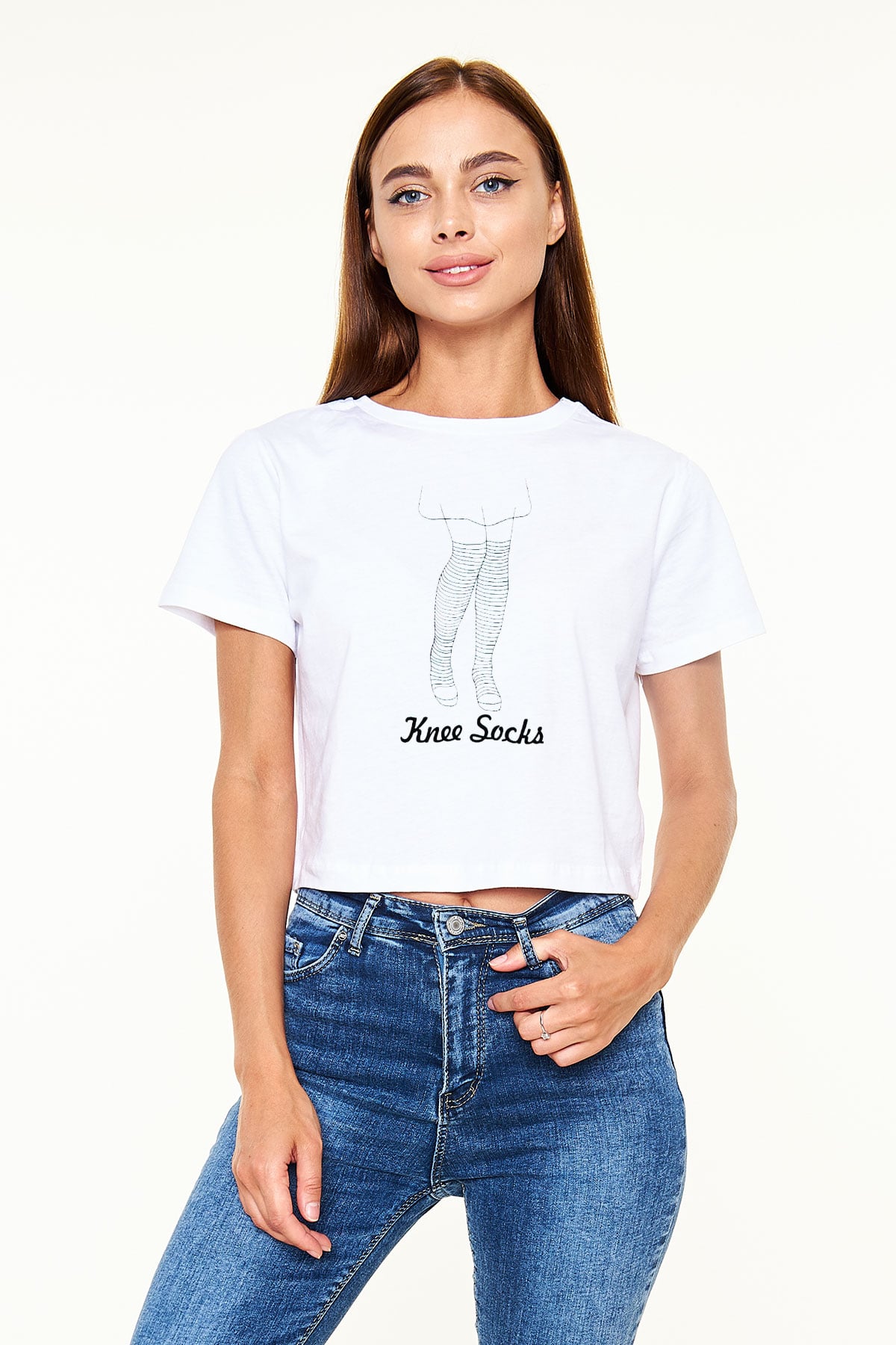 Arctic Monkeys Keep Calm And Listen To Arctic Monkeys Beyaz  Crop Top Tişört
