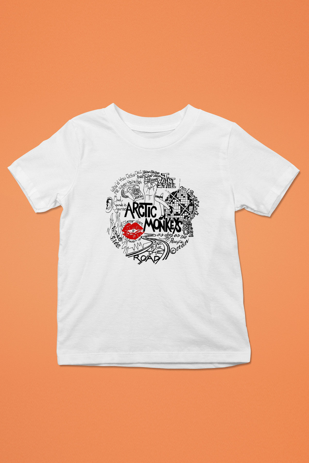 Arctic Monkeys One For The Road Beyaz Unisex Çocuk Tişört