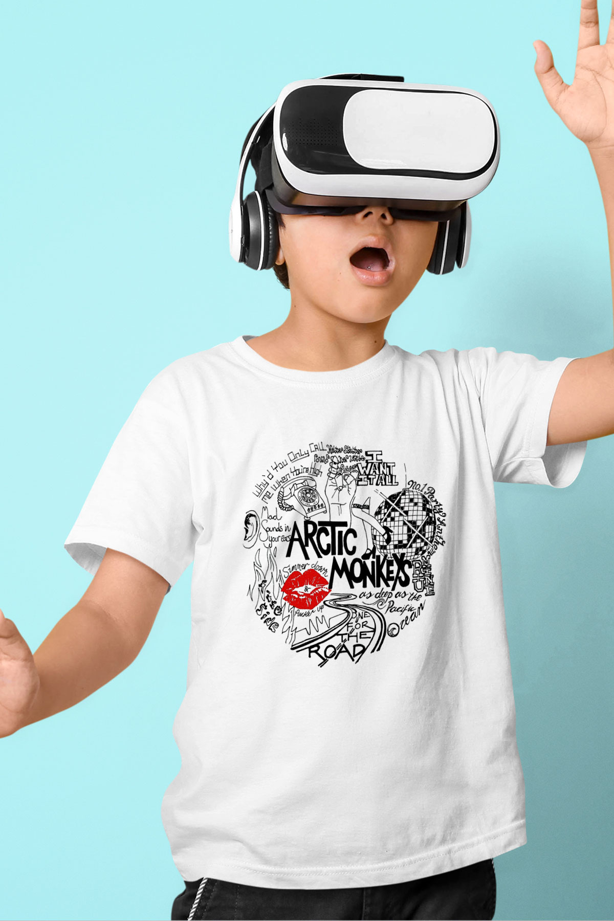 Arctic Monkeys One For The Road Beyaz Unisex Çocuk Tişört