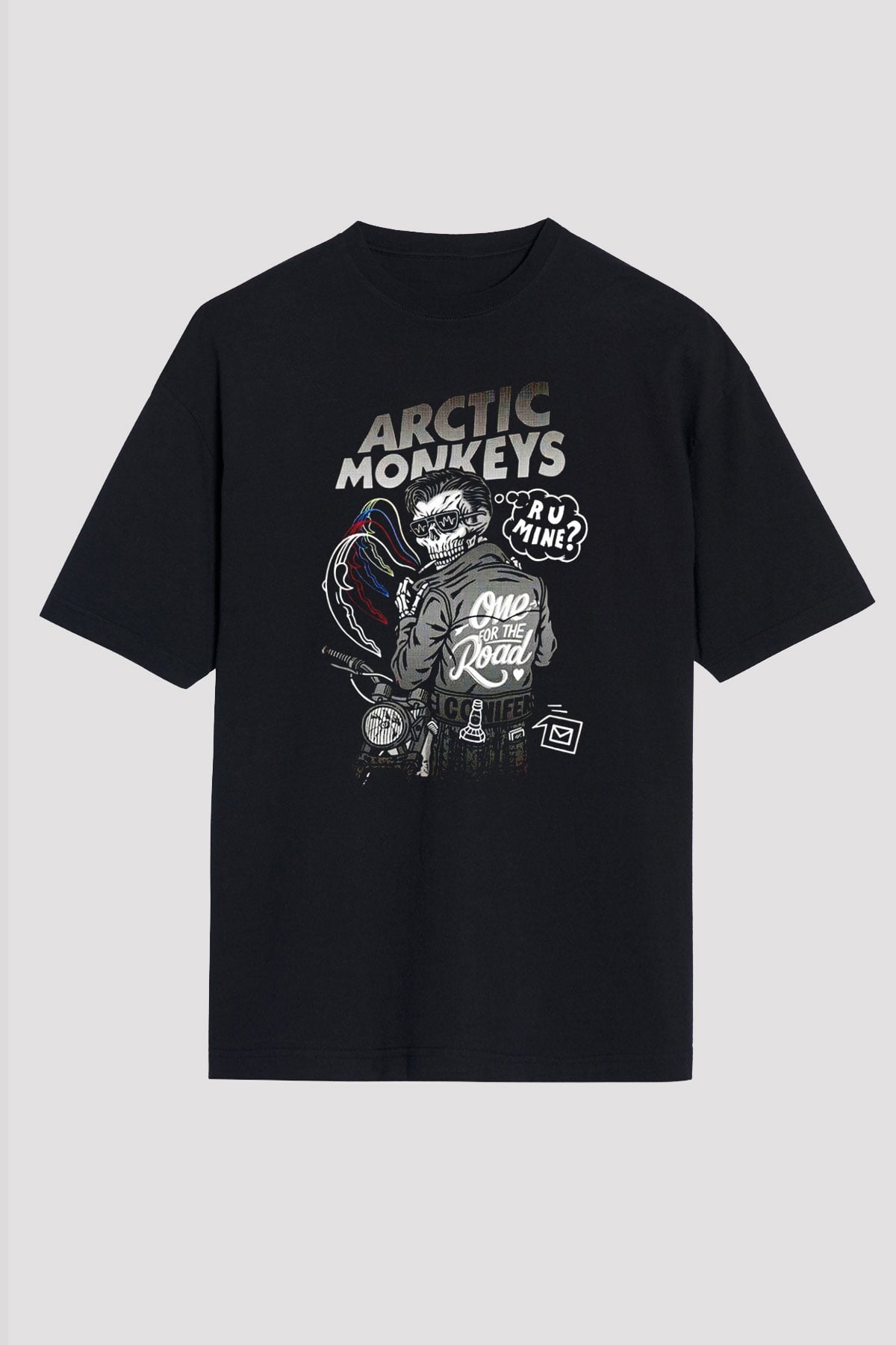 Arctic Monkeys One For The Road Siyah Oversize Tişört Oversize T-shirt - TişörtFabrikası