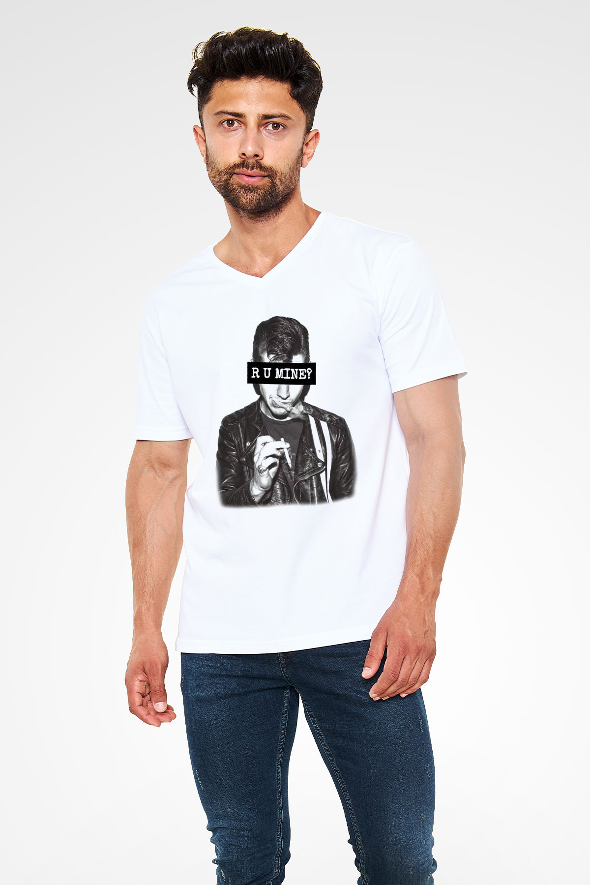 Arctic Monkeys R U Mine Anticipation Beyaz Unisex V Yaka Tişört