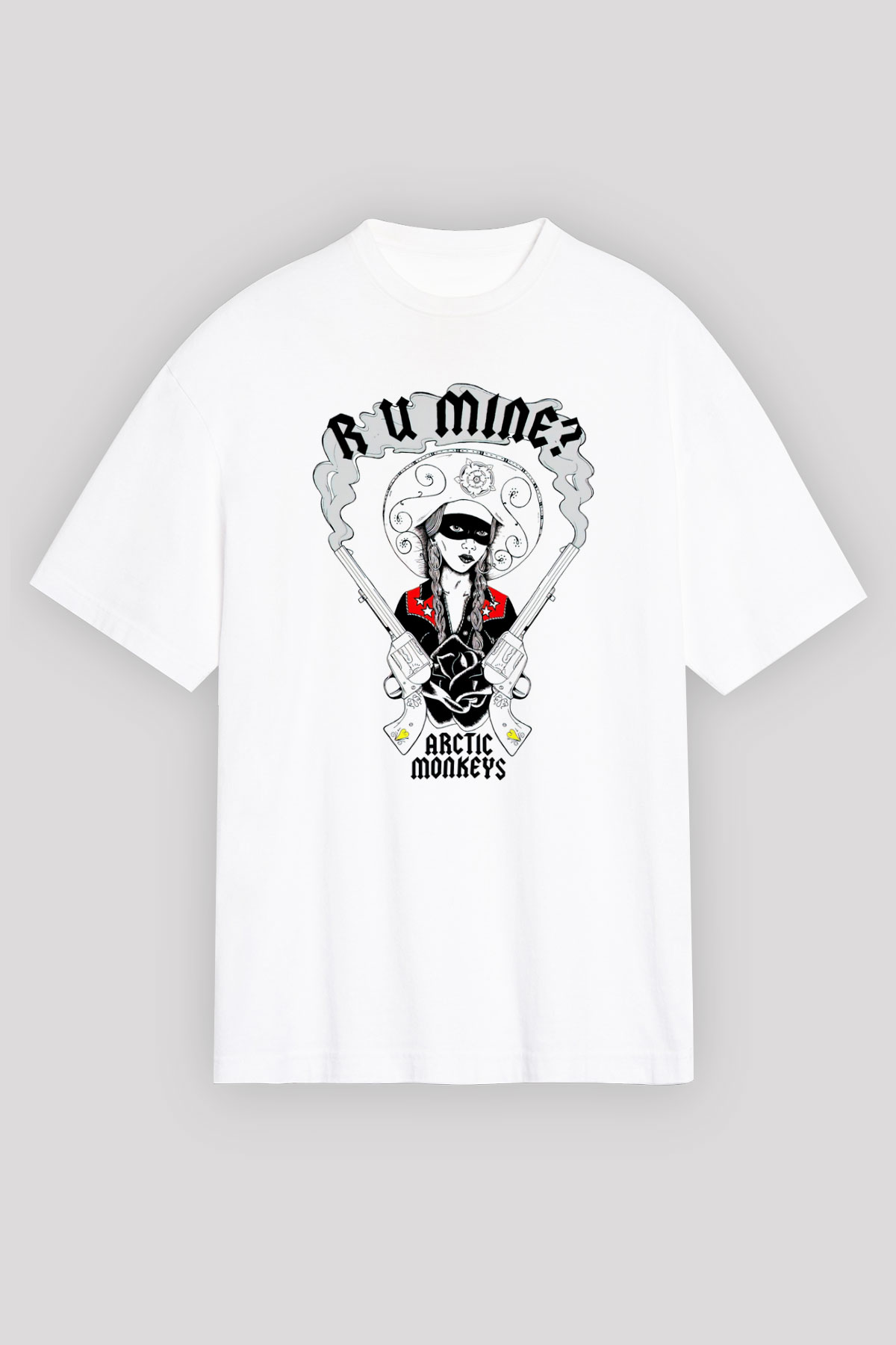Arctic Monkeys R U Mine Beyaz Oversize Tişört Oversize T-shirt - TişörtFabrikası
