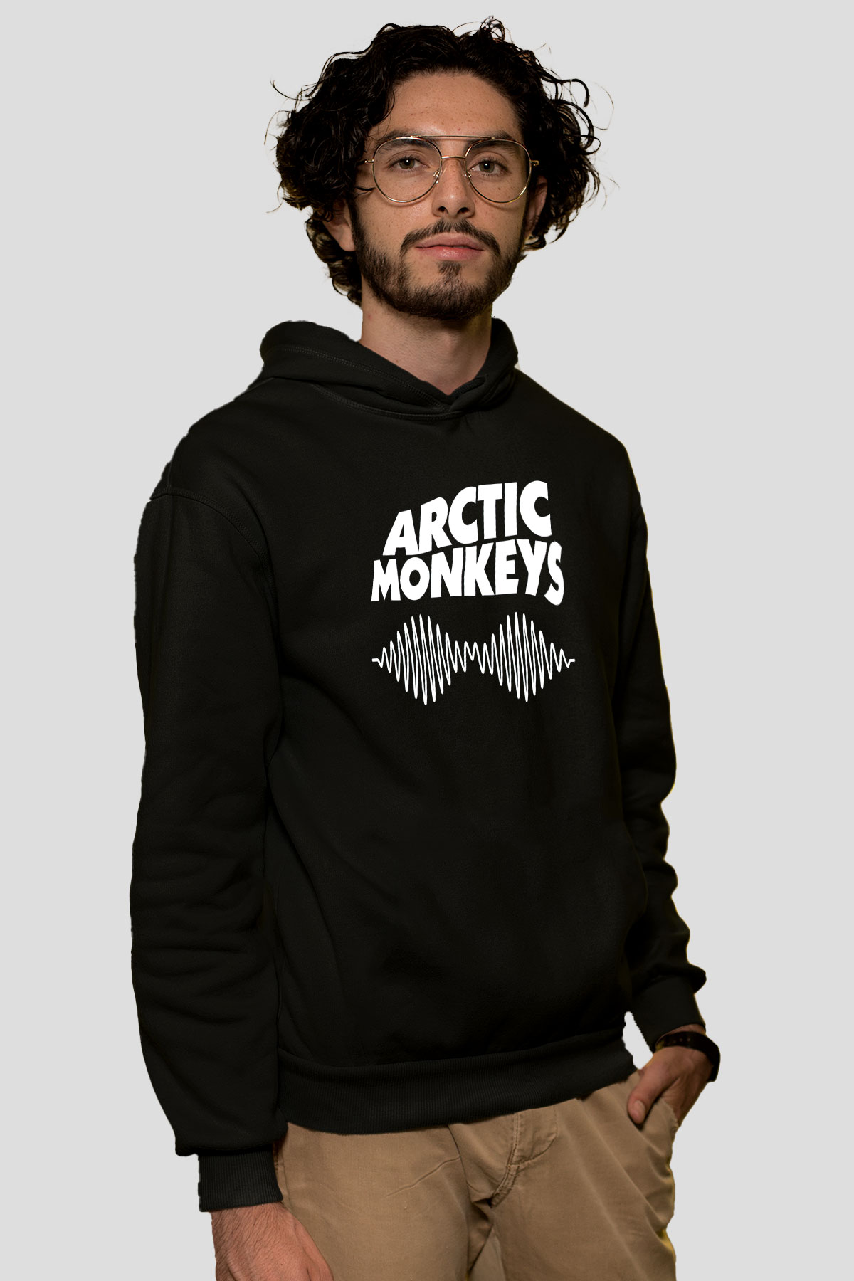 Arctic Monkeys Siyah Unisex Kapüşonlu Sweatshirt