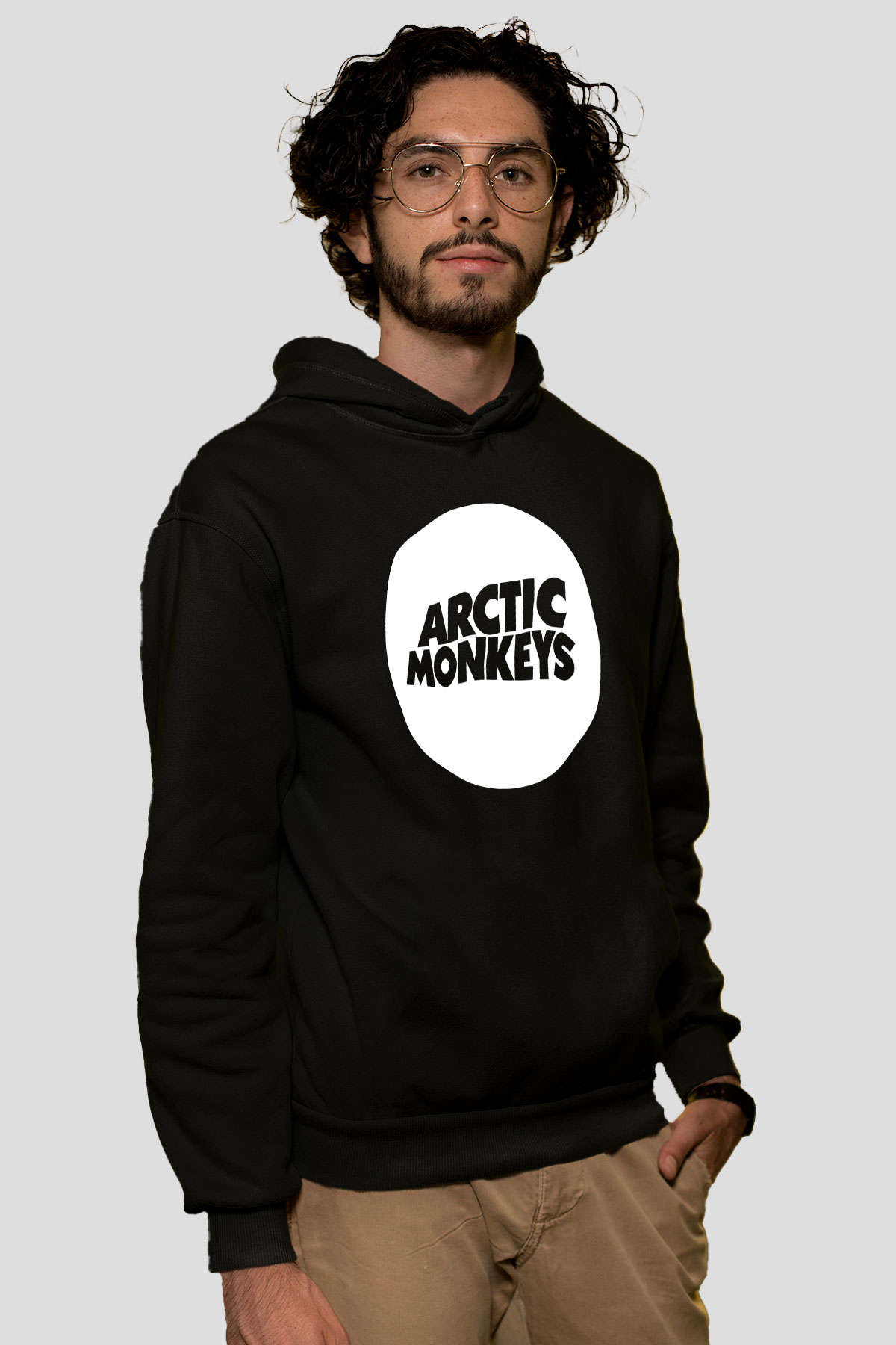 Arctic Monkeys Siyah Unisex Kapüşonlu Sweatshirt