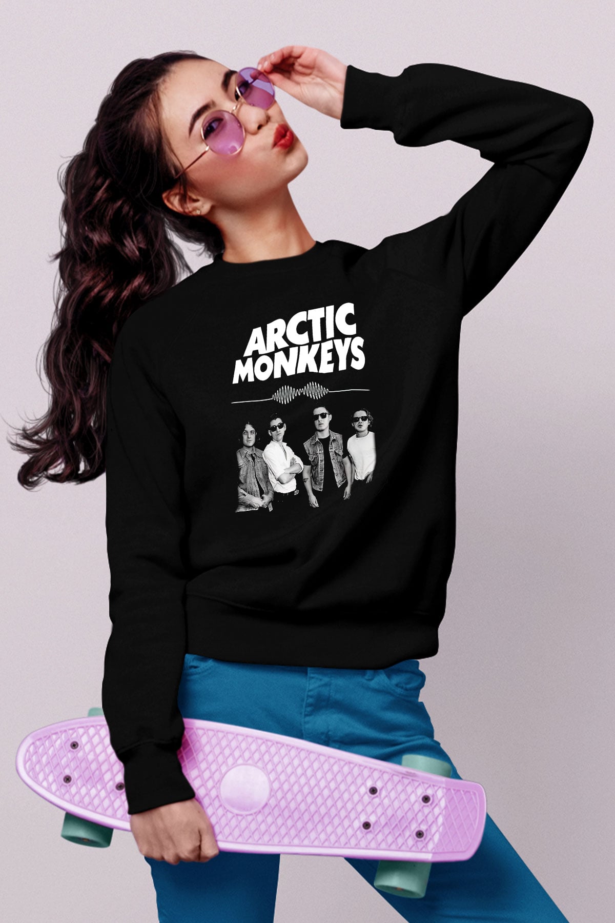 Arctic Monkeys Siyah Unisex Sweatshirt