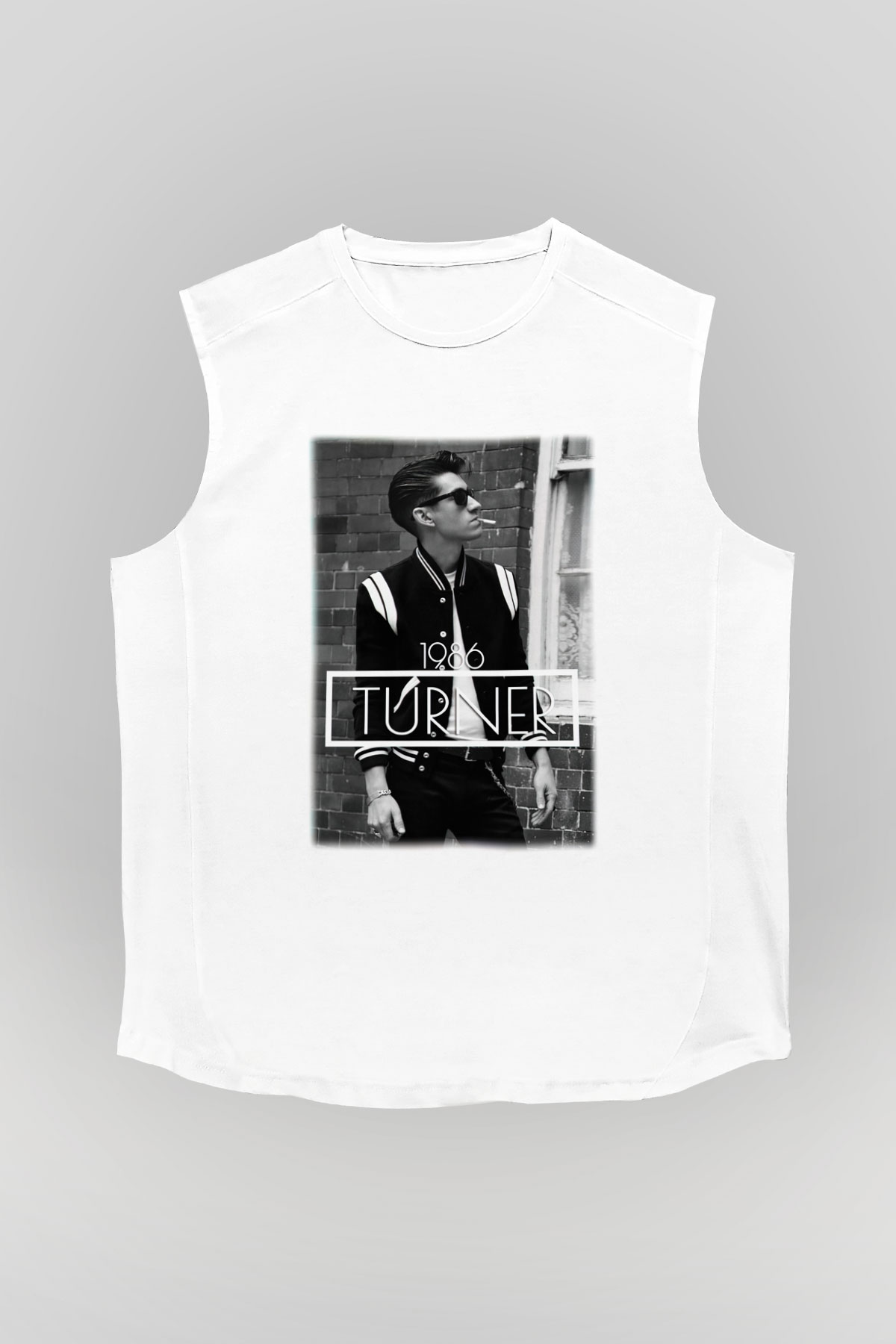 Arctic Monkeys Turner Beyaz Unisex Kolsuz Tişört