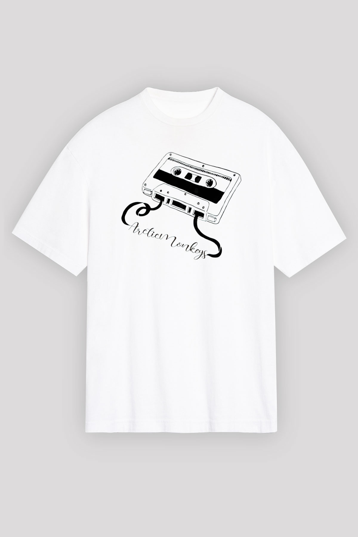 Arctic Monkeys Whyd You Only Call Me When Youre High Beyaz Oversize Tişört Oversize T-shirt - TişörtFabrikası