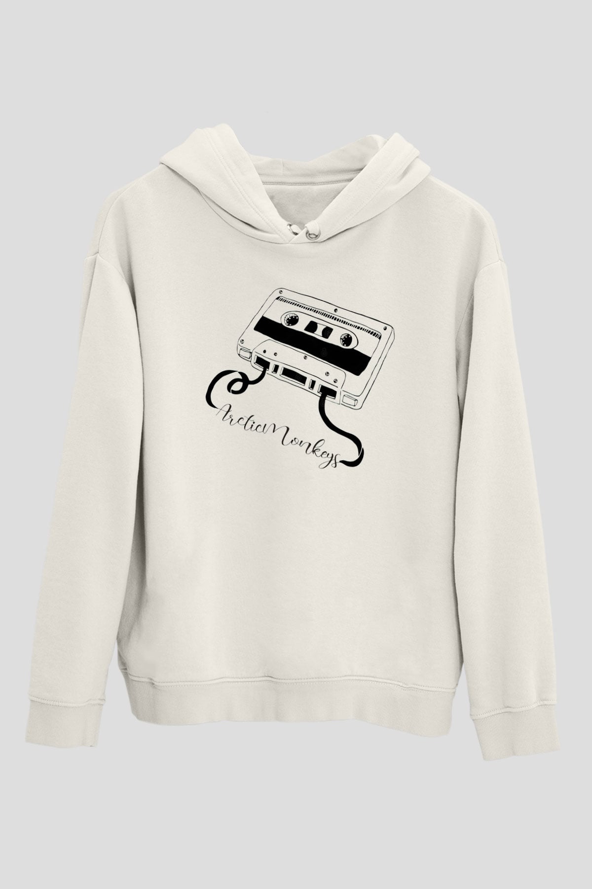 Arctic Monkeys Whyd You Only Call Me When Youre High Beyaz Unisex Kapüşonlu Sweatshirt