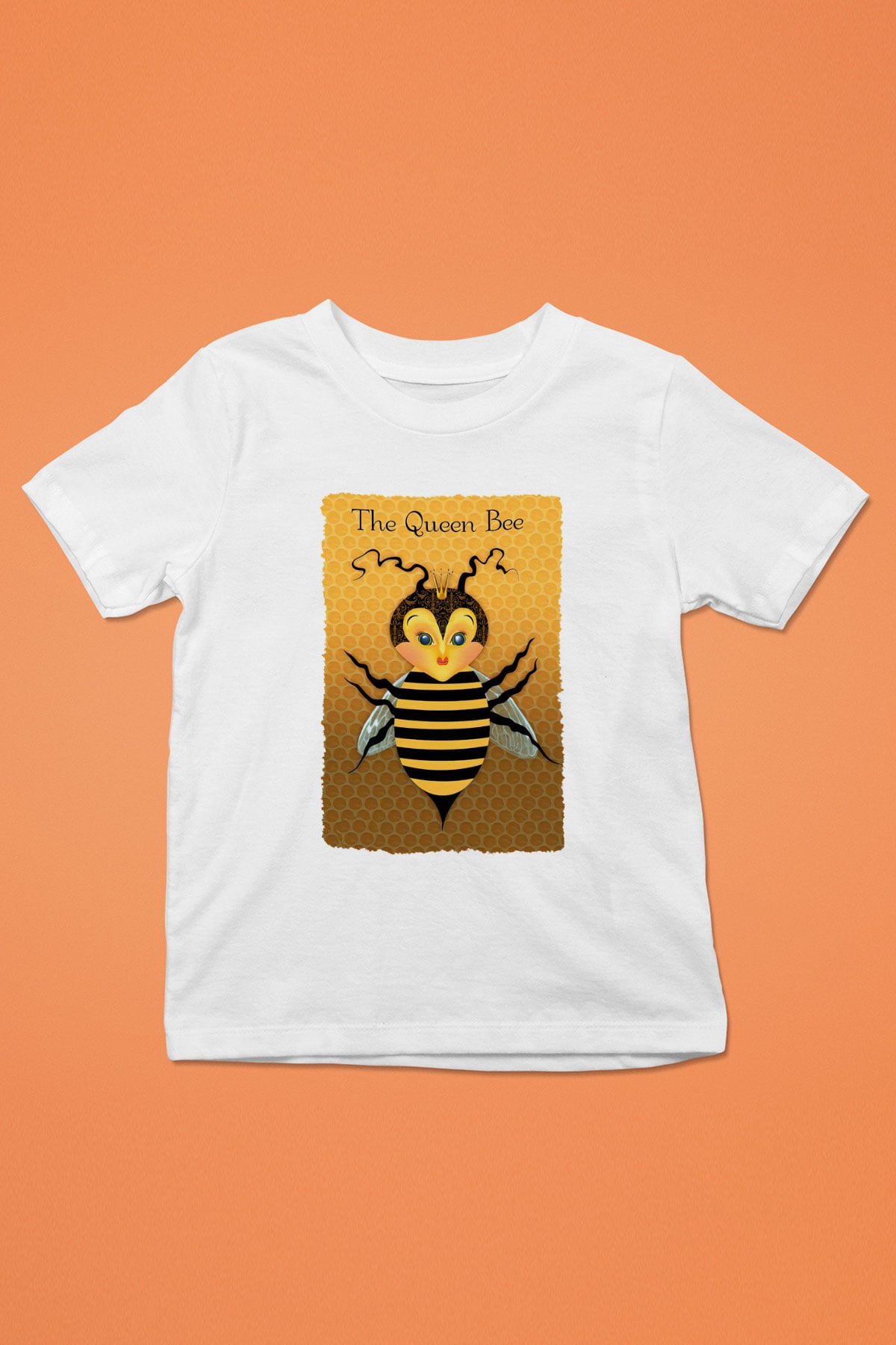 Arıcı Baskılı Beyaz Unisex Çocuk Tişört