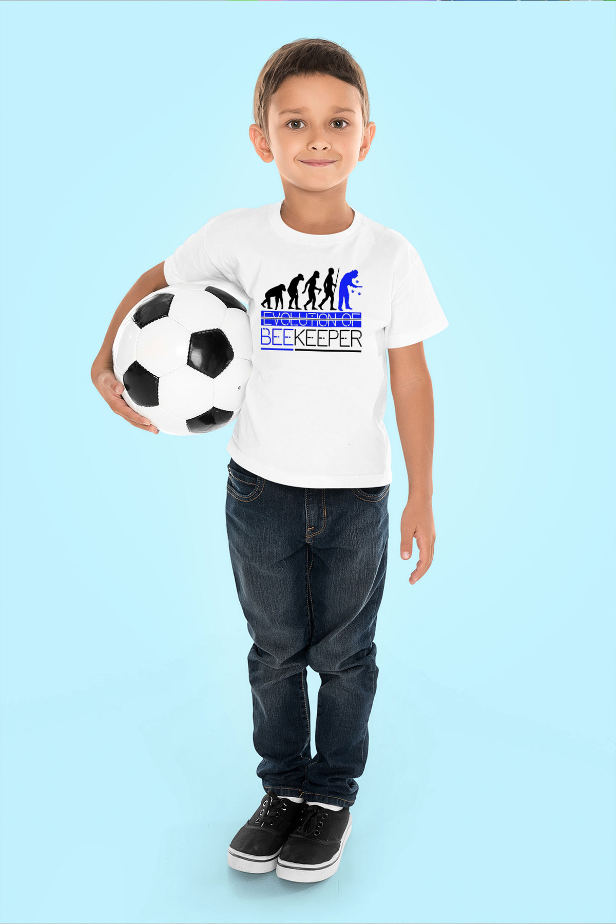 Arıcı Beyaz Unisex Çocuk Tişört