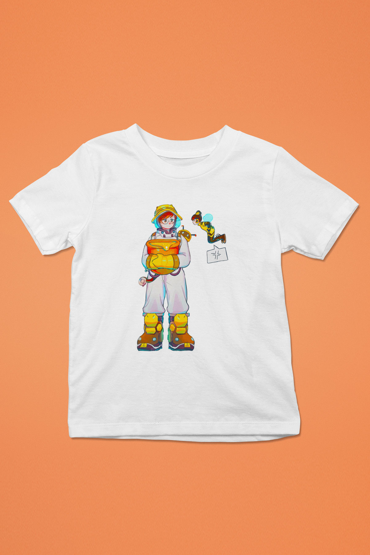 Arıcı Beyaz Unisex Çocuk Tişört