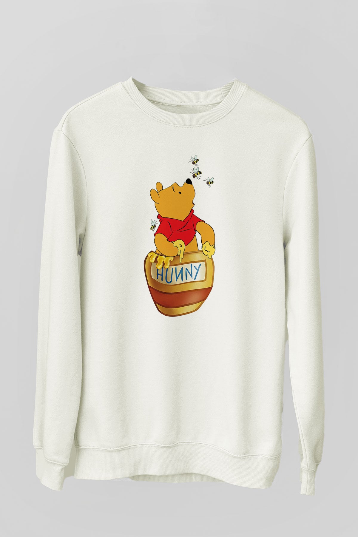 Arıcı Beyaz Unisex Sweatshirt
