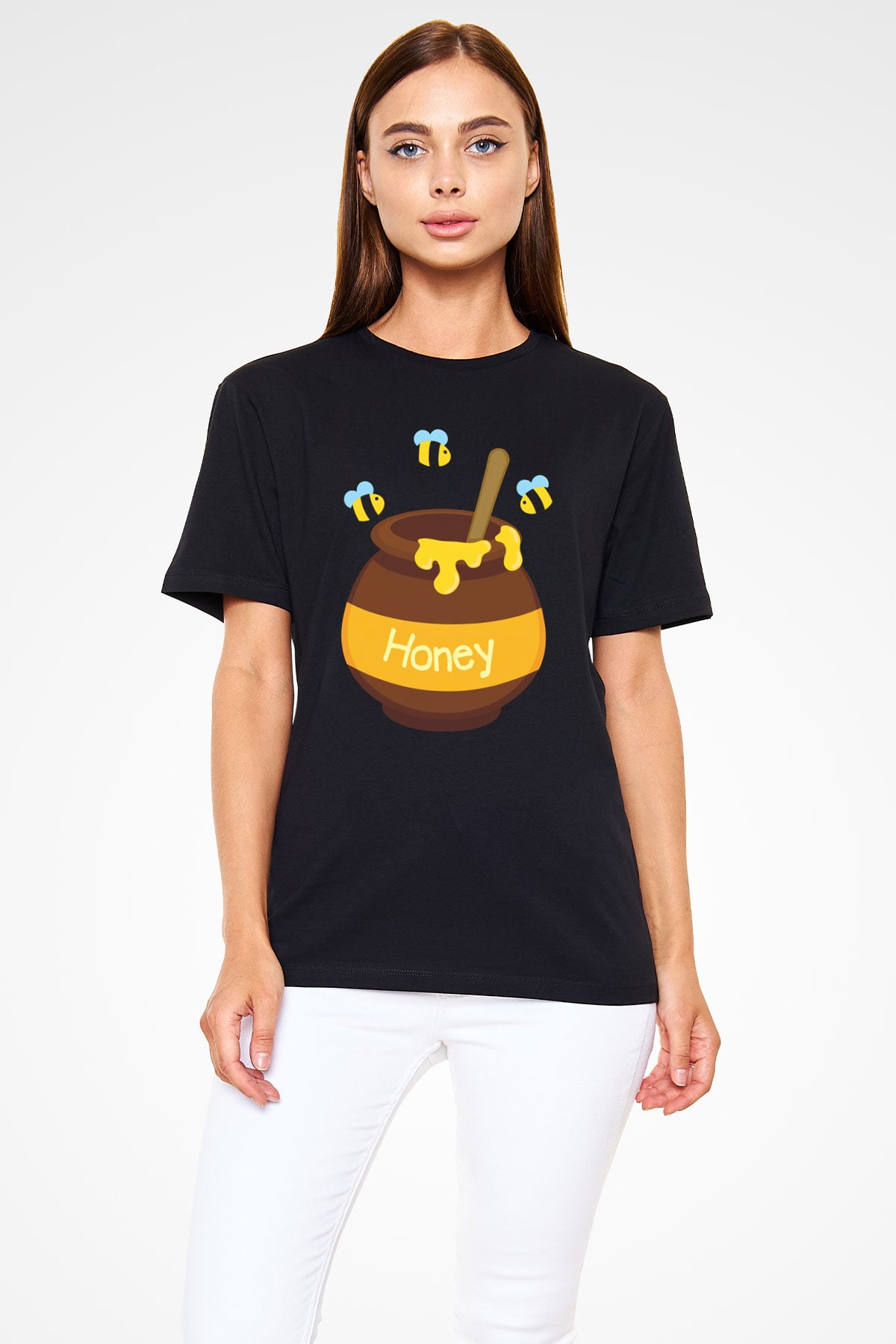 Arıcı Beyaz Unisex Tişört T-Shirt - TişörtFabrikası