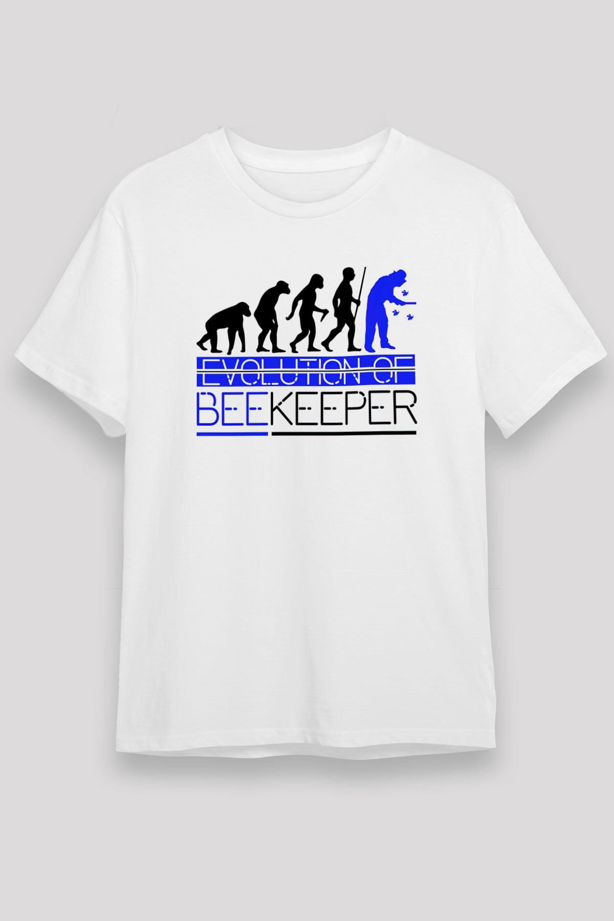 Arıcı Beyaz Unisex Tişört T-Shirt - TişörtFabrikası