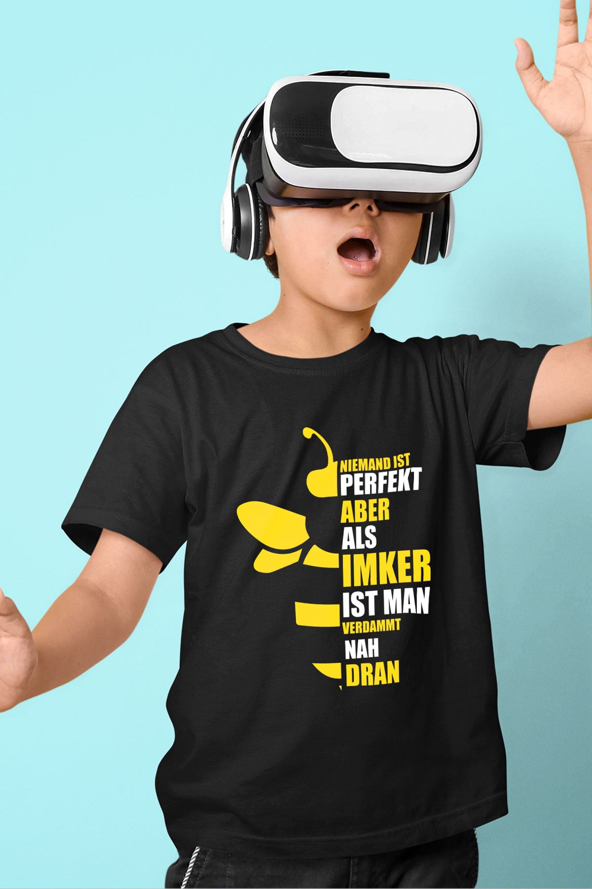 Arıcı Siyah Unisex Çocuk Tişört