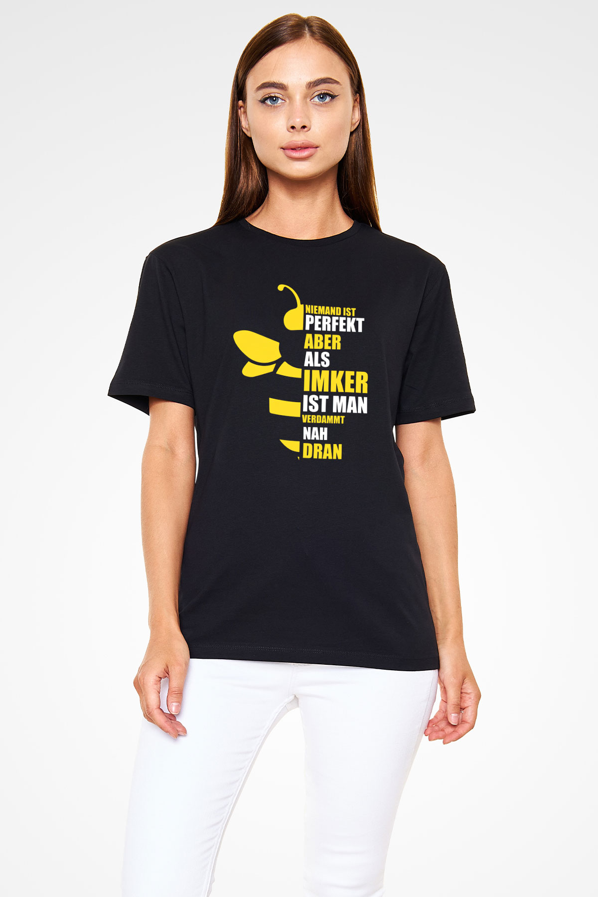Arıcı Siyah Unisex Tişört T-Shirt - TişörtFabrikası