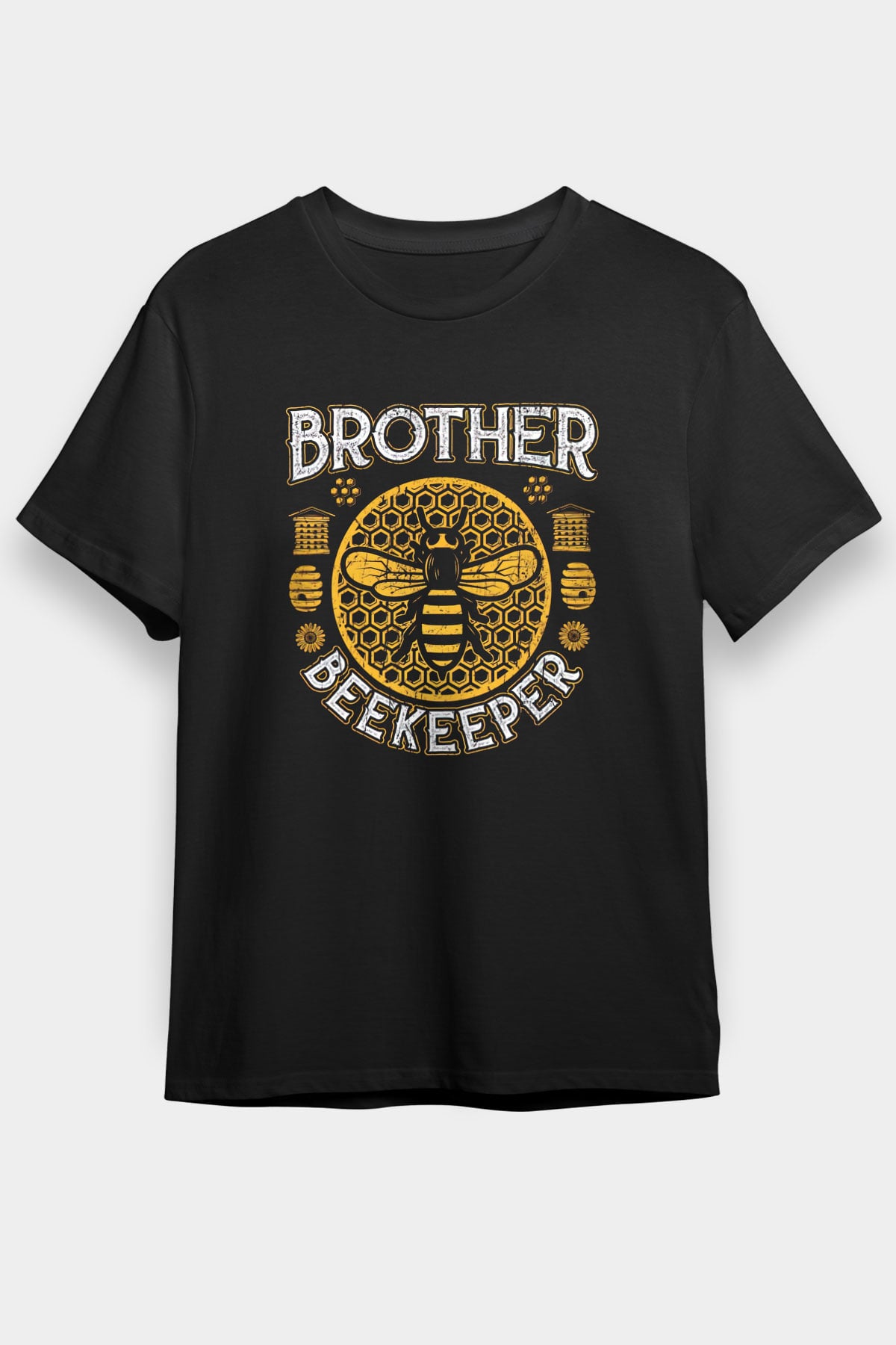 Arıcı Siyah Unisex Tişört T-Shirt - TişörtFabrikası