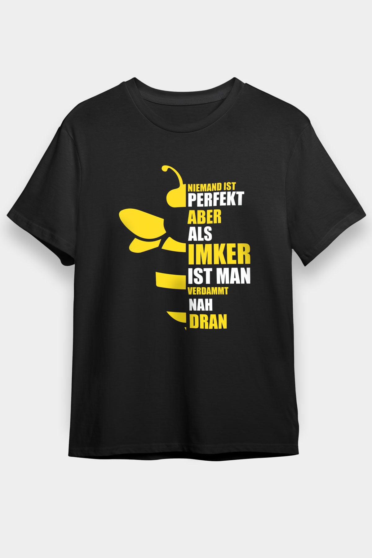 Arıcı Siyah Unisex Tişört T-Shirt - TişörtFabrikası