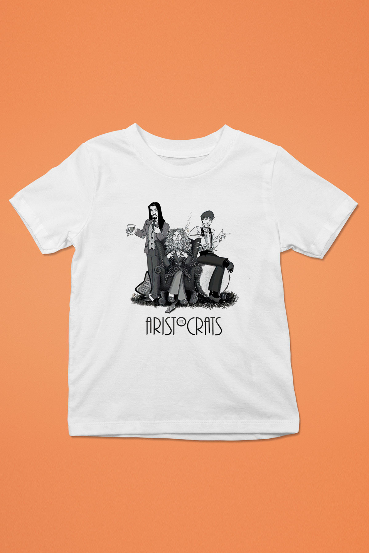 Aristocrats Baskılı Beyaz Unisex Beyaz Çocuk Tişört - Tshirt
