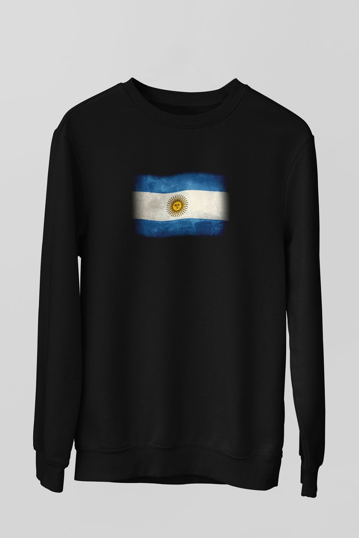 Arjantin Siyah Unisex Sweatshirt