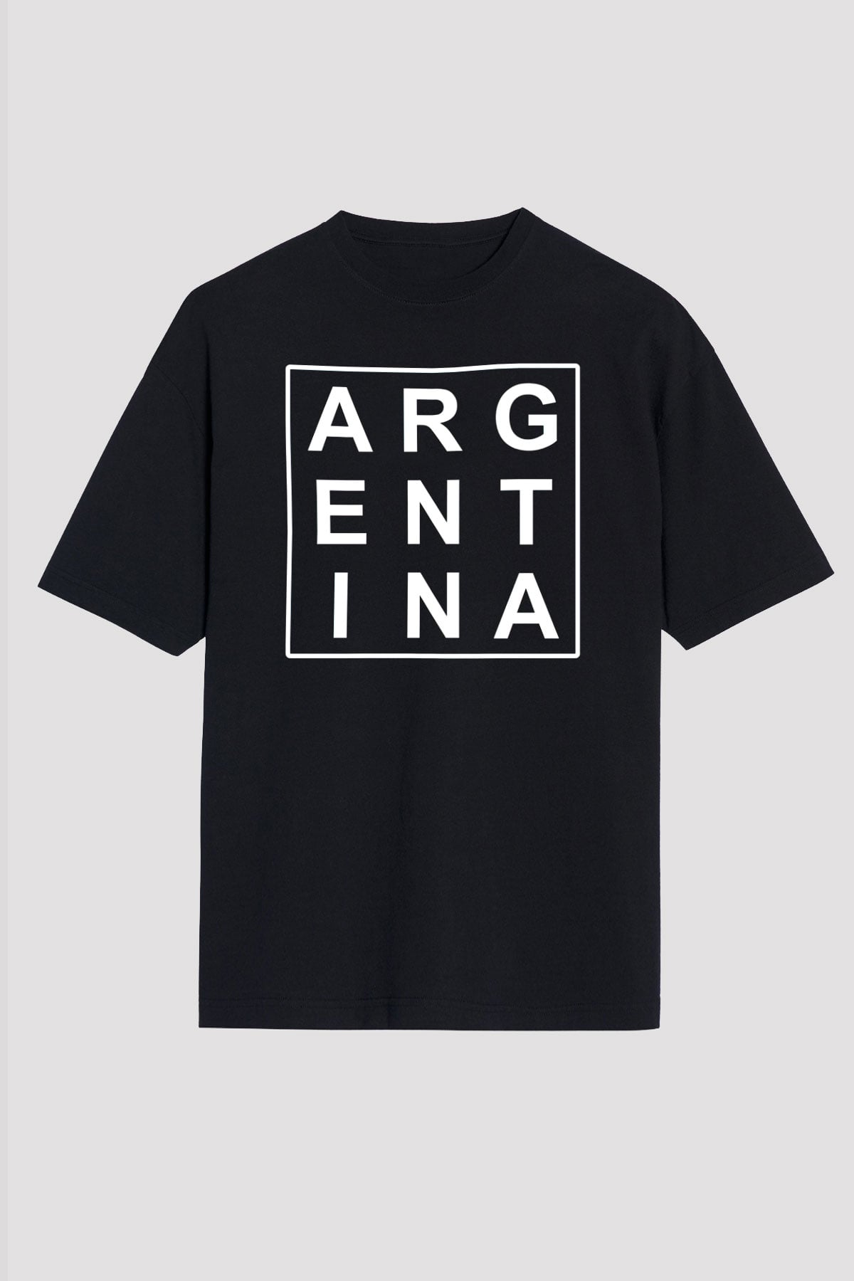 Arjantin Siyah Oversize Tişört Oversize T-shirt - TişörtFabrikası