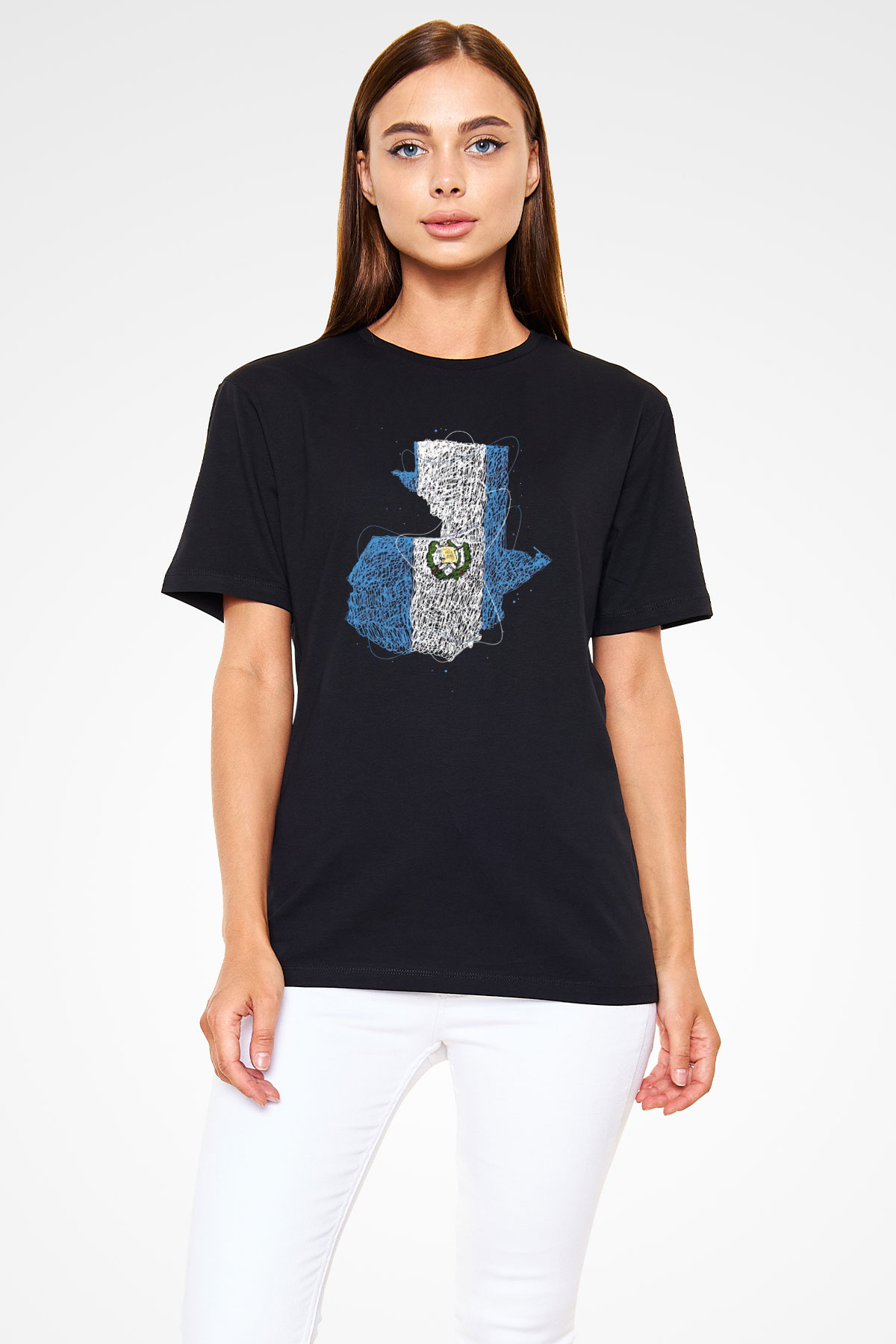 Arjantin Siyah Unisex Tişört T-Shirt - TişörtFabrikası