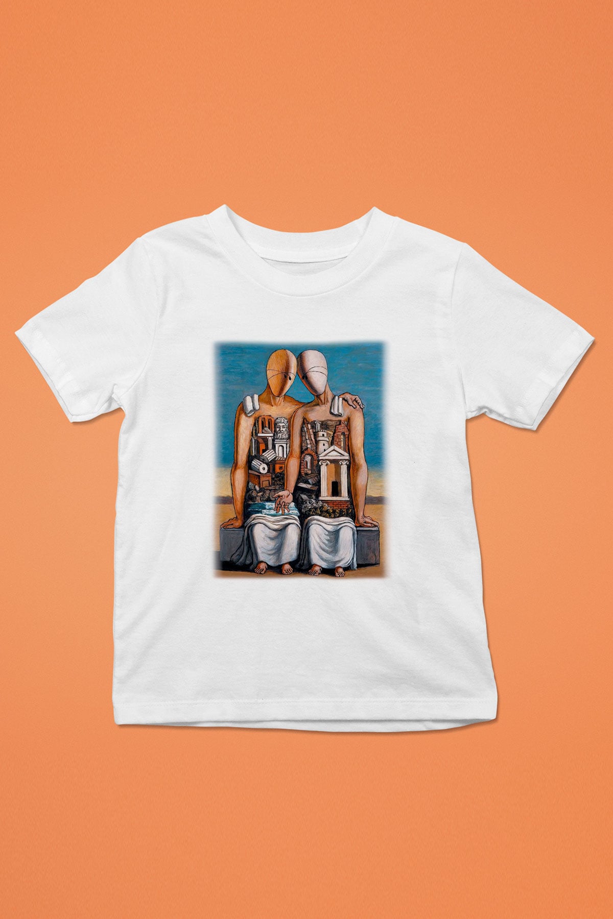 Arkeolog Baskılı Beyaz Unisex Çocuk Tişört