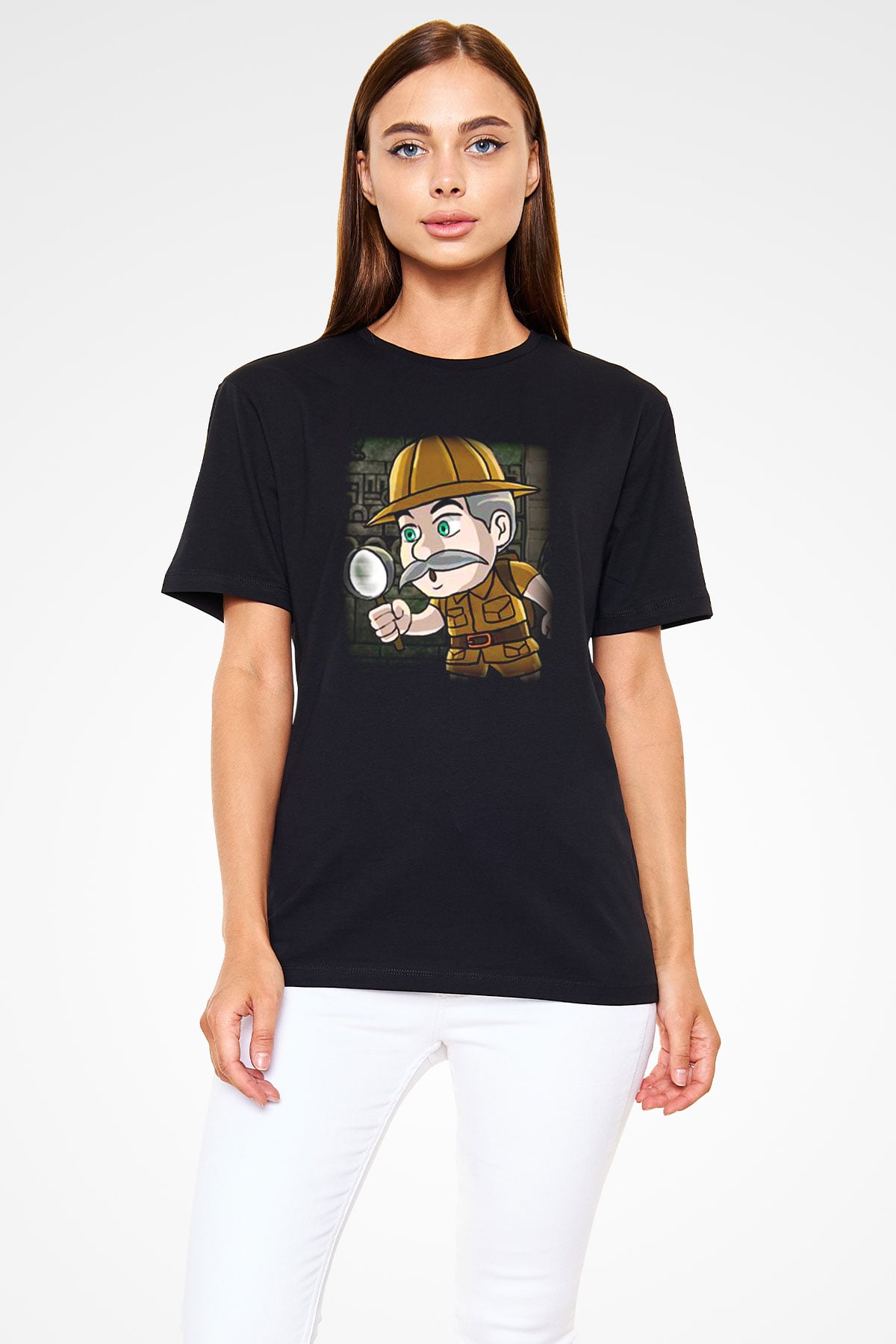 Arkeolog Siyah Unisex Tişört T-Shirt - TişörtFabrikası