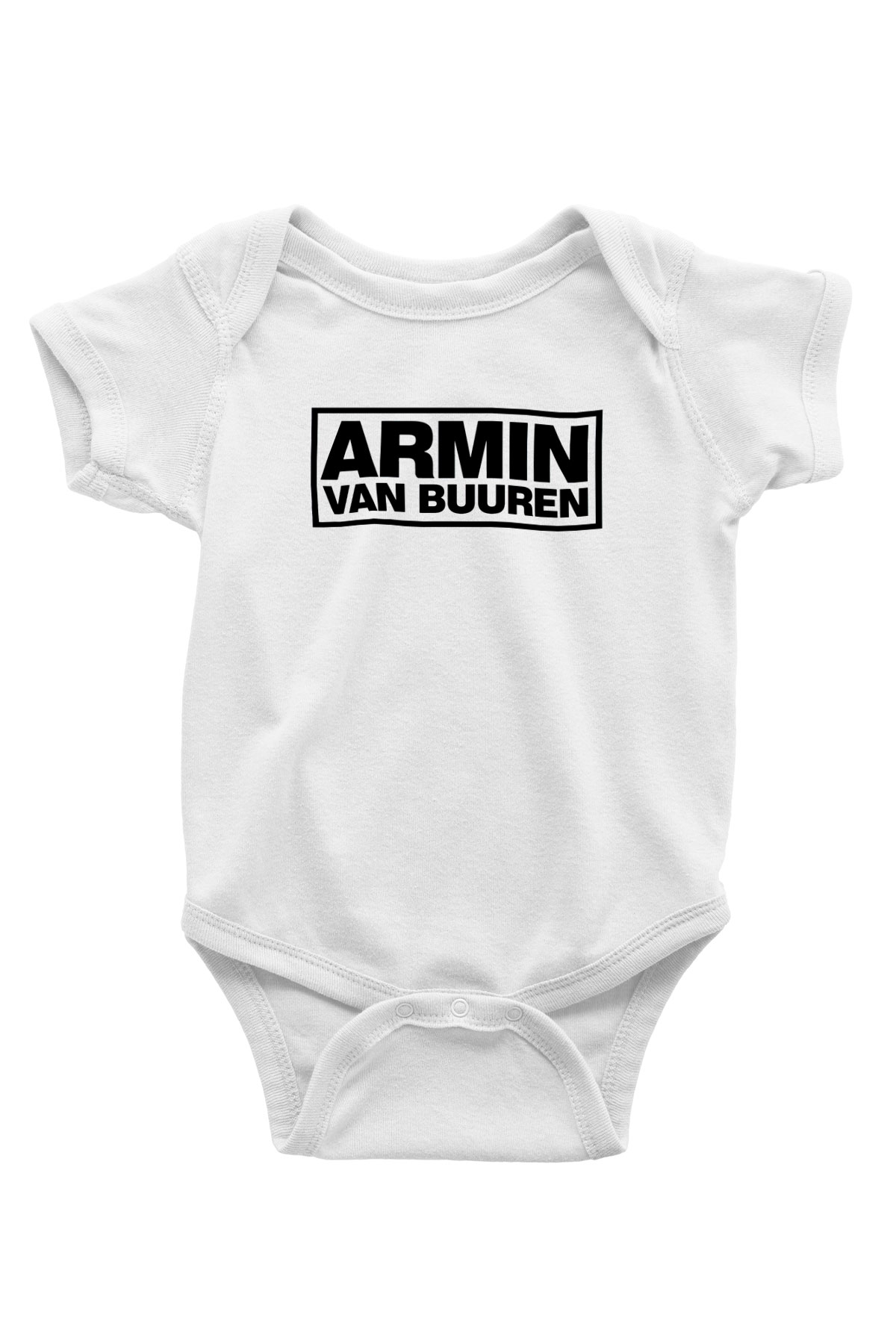 Armin Van Buuren Baskılı Beyaz Unisex Bebek Body - Zıbın