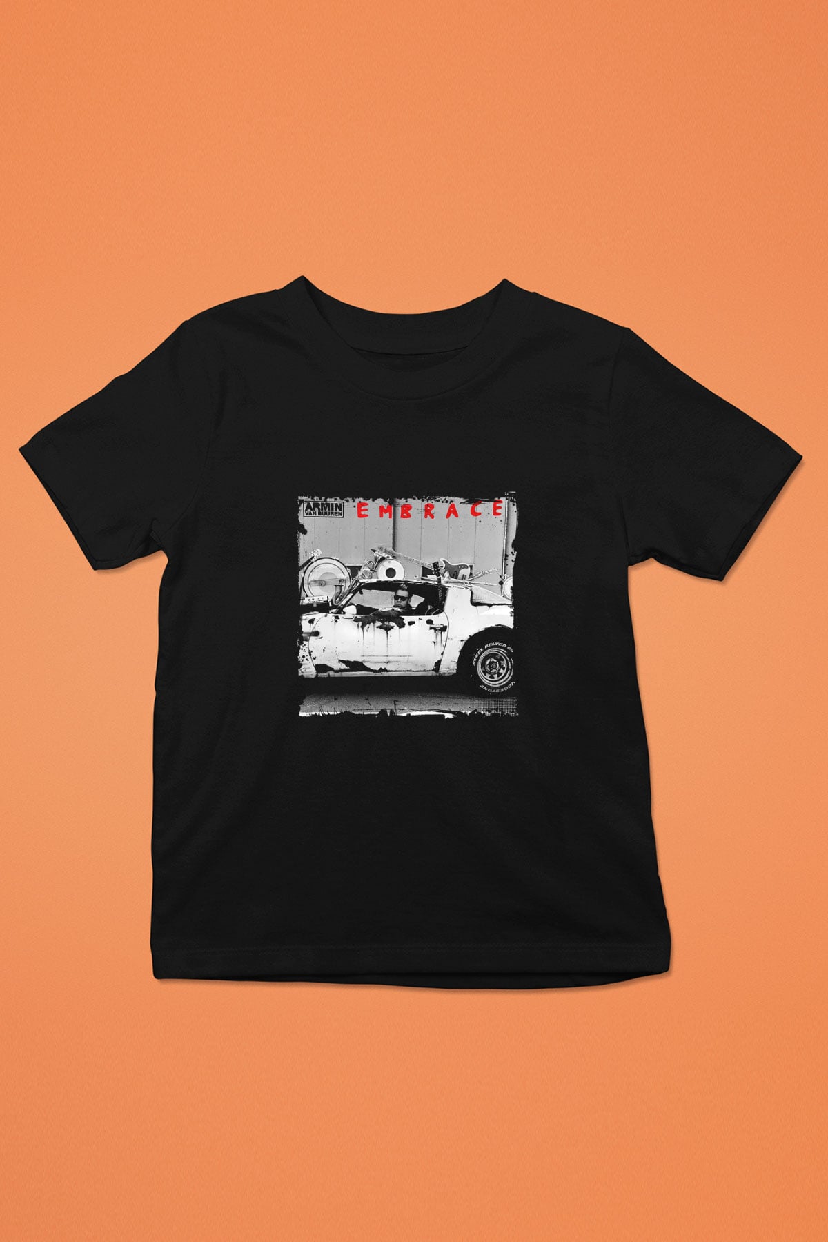 Armin Van Buuren Baskılı Unisex Siyah Çocuk Tişört